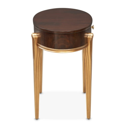 AICO Furniture Camellia Field Vanity Desk in Warm Pecan - Luxury Home Furniture (MI)