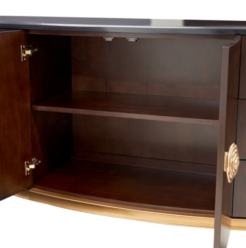 AICO Furniture Camellia Field Dresser in Warm Pecan - Luxury Home Furniture (MI)