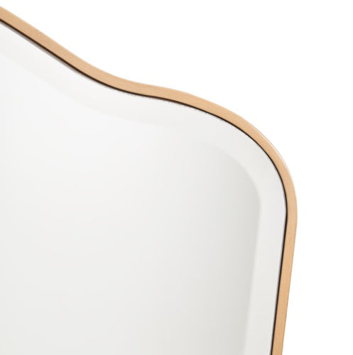 AICO Furniture Camellia Field Vanity Mirror in Warm Pecan - Luxury Home Furniture (MI)