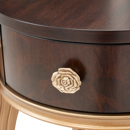 AICO Furniture Camellia Field End Table in Warm Pecan - Luxury Home Furniture (MI)