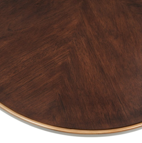 AICO Furniture Camellia Field Cocktail Table in Warm Pecan - Luxury Home Furniture (MI)