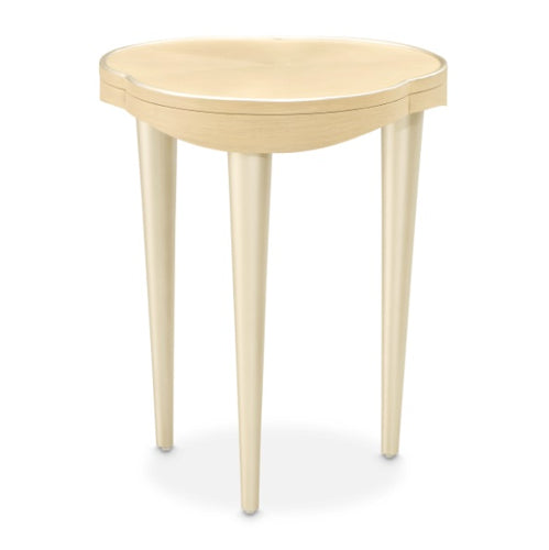 AICO Furniture Camellia Field Chairside Table in Caramel - Luxury Home Furniture (MI)