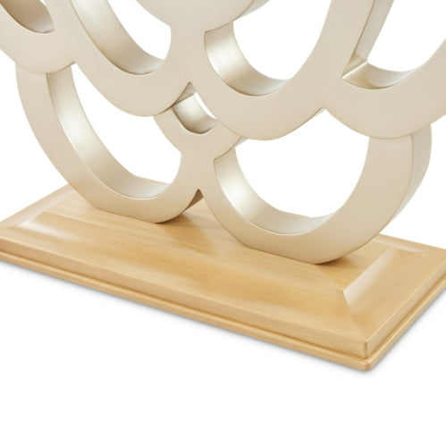 AICO Furniture Camellia Field Console Table in Caramel - Luxury Home Furniture (MI)