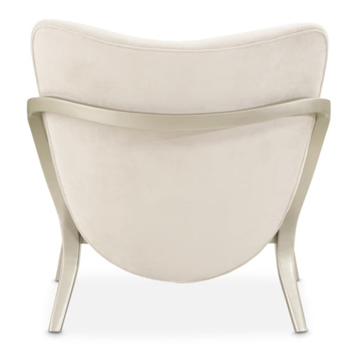 AICO Furniture Camellia Field Accent Chair Ivory in Caramel - Luxury Home Furniture (MI)