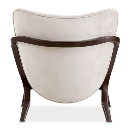 AICO Furniture Camellia Field Accent Chair Porchini in Warm Pecan - Luxury Home Furniture (MI)