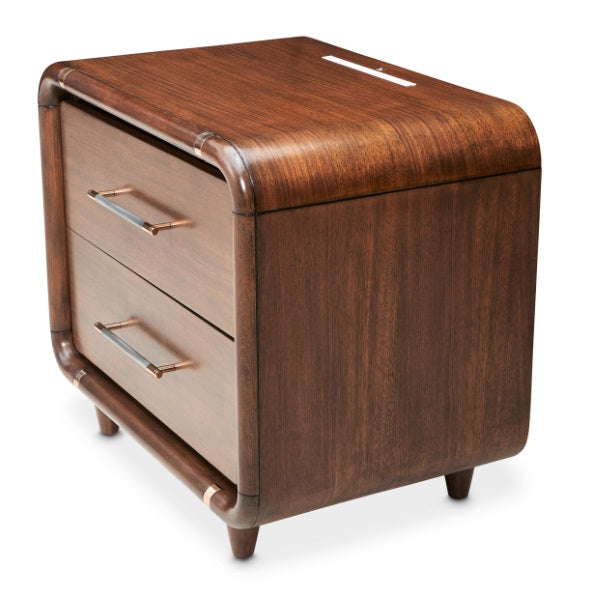 AICO Furniture Mason Park Nightstand in Umber - Luxury Home Furniture (MI)