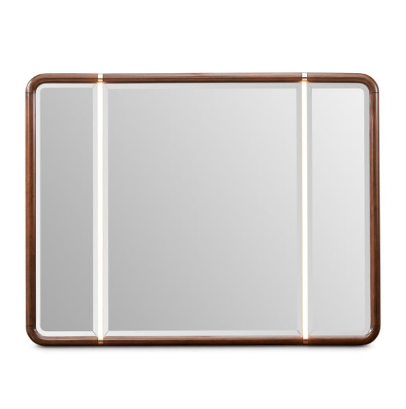 AICO Furniture Mason Park Dresser Mirror in Umber - Luxury Home Furniture (MI)