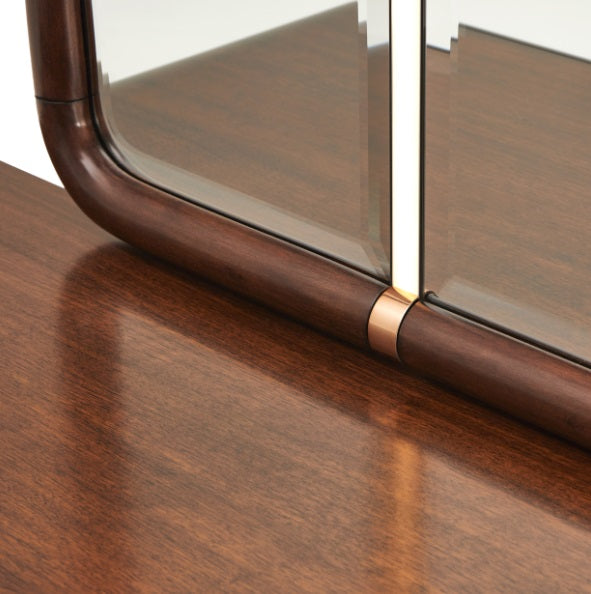 AICO Furniture Mason Park Dresser Mirror in Umber - Luxury Home Furniture (MI)