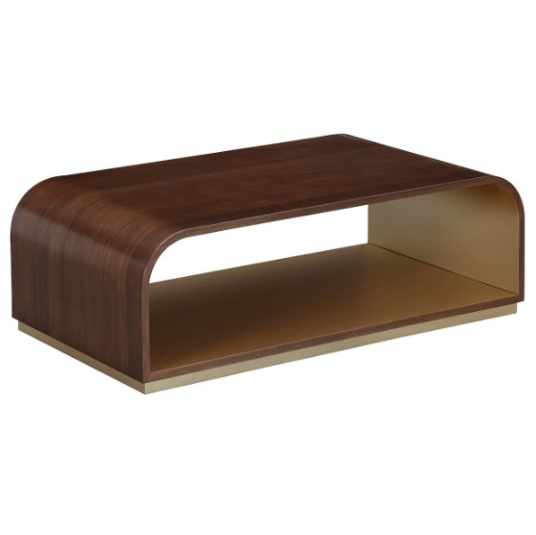AICO Furniture Houston Cocktail Table in Walnut - Luxury Home Furniture (MI)