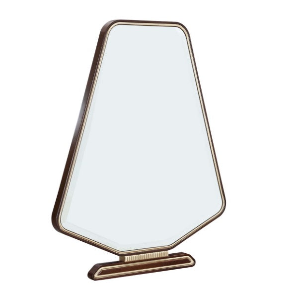 AICO Furniture Houston Vanity Mirror in Walnut - Luxury Home Furniture (MI)