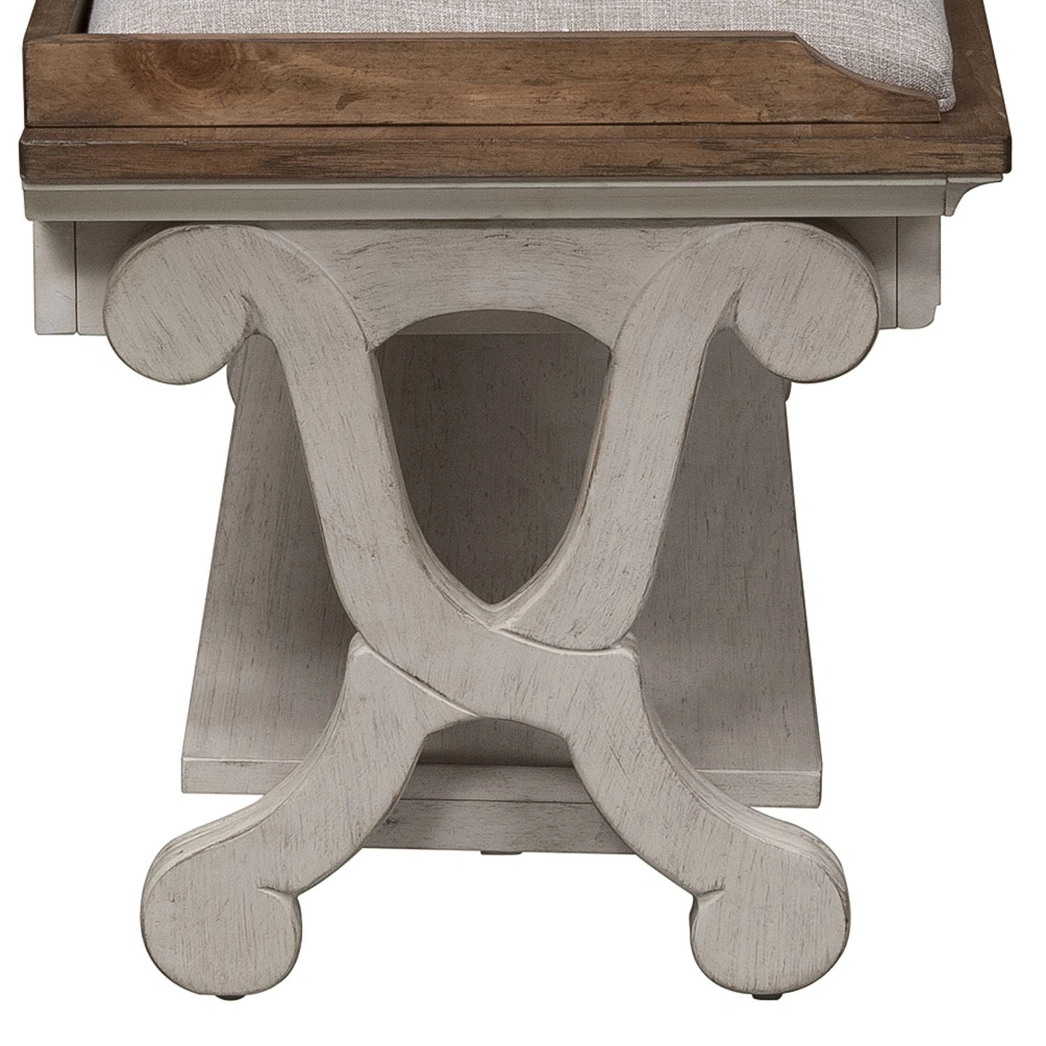 Farmhouse Reimagined Bed Bench in Antique White image