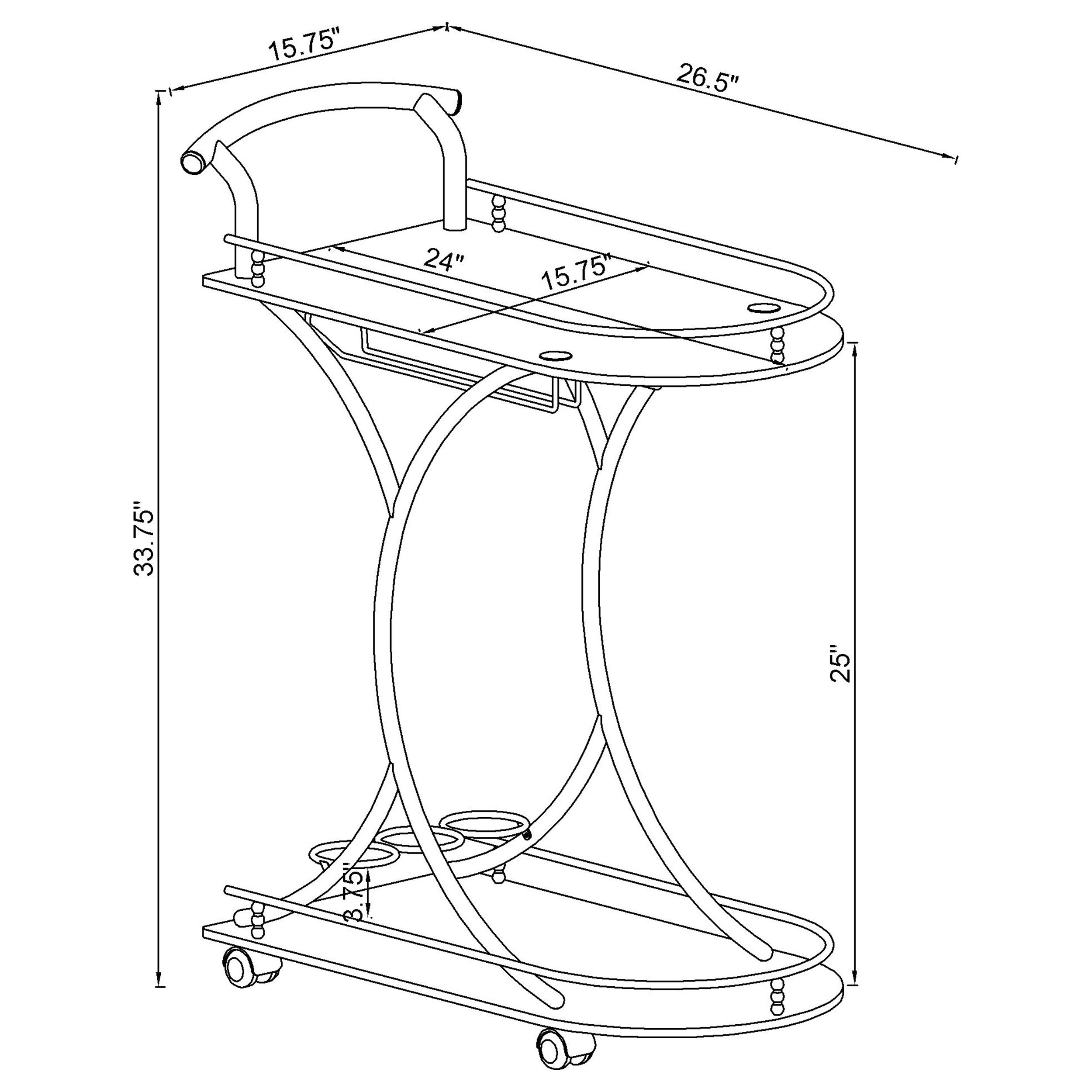 Elfman Bar Cart - Luxury Home Furniture (MI)