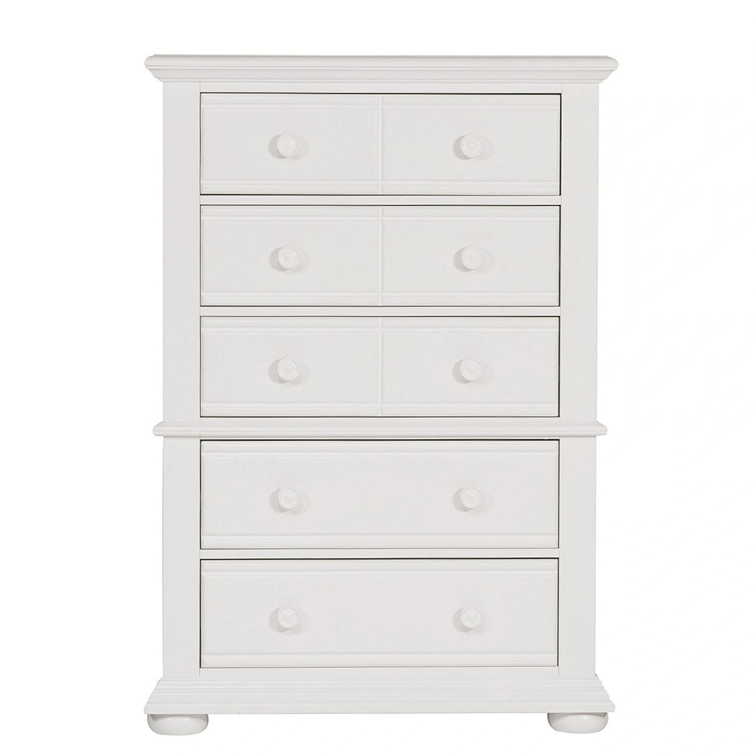 Summer House 5 Drawer Chest in Oyster White image
