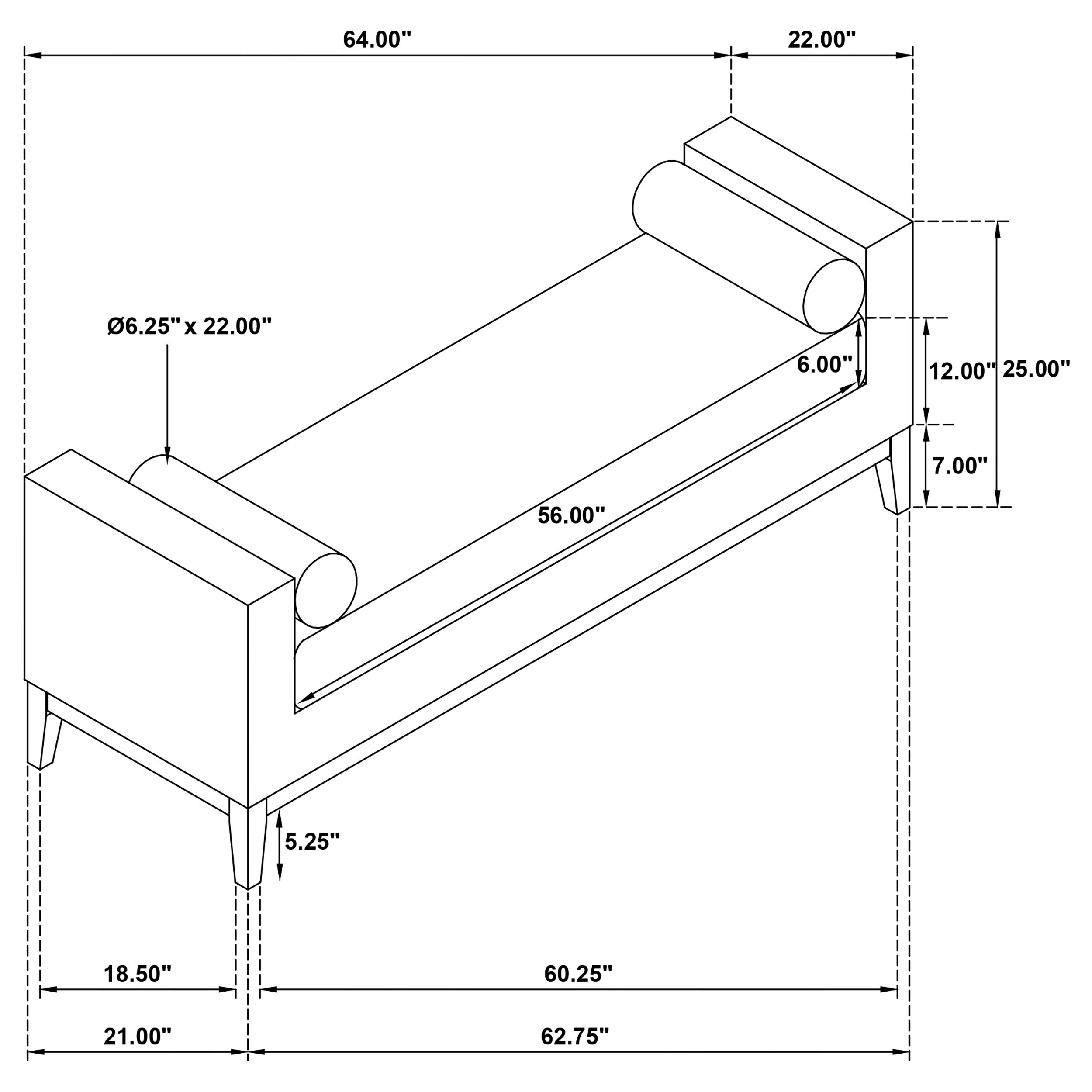 Rosie Bench - Luxury Home Furniture (MI)