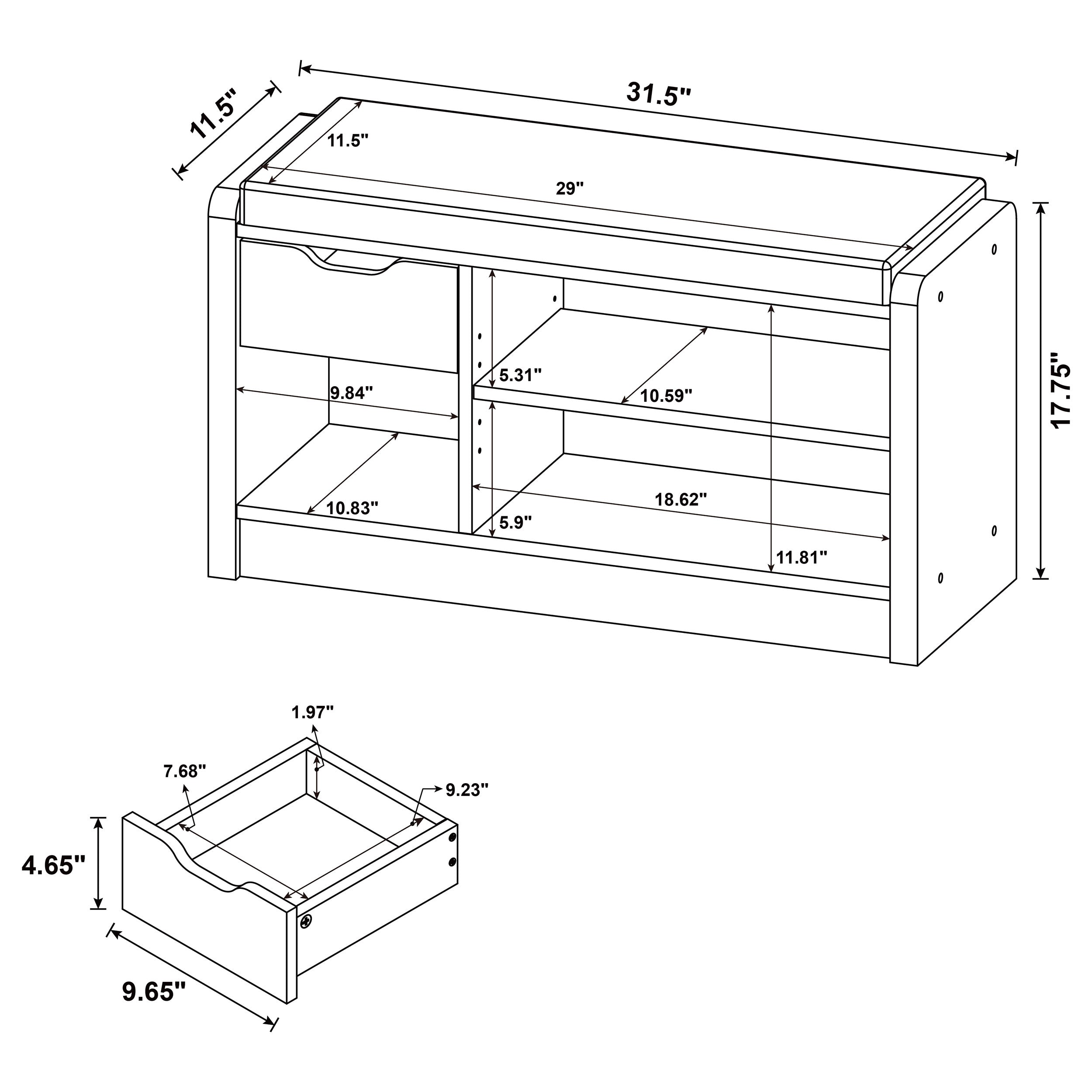 Arrington Shoe Cabinet - Luxury Home Furniture (MI)