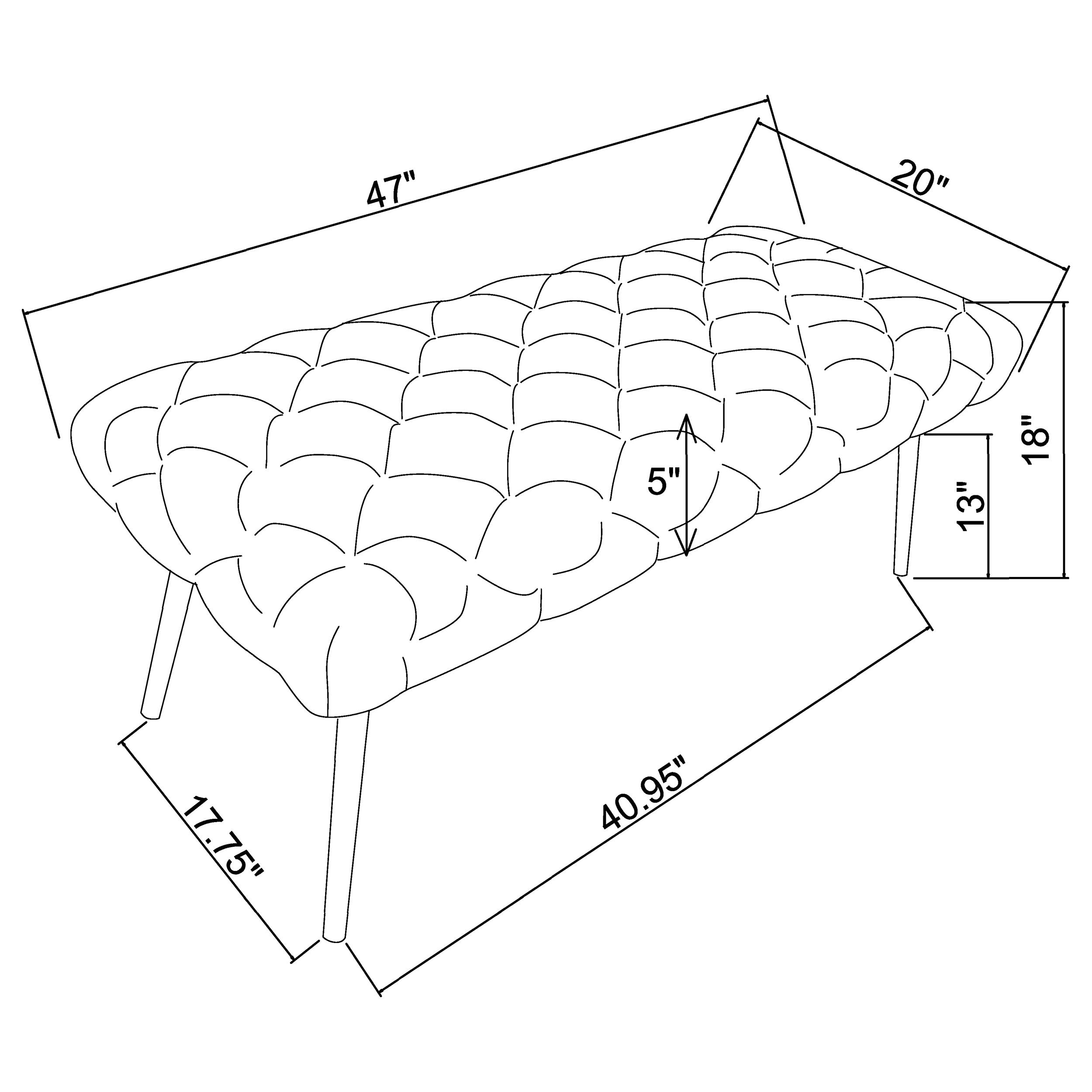 Ella Accent Bench - Luxury Home Furniture (MI)