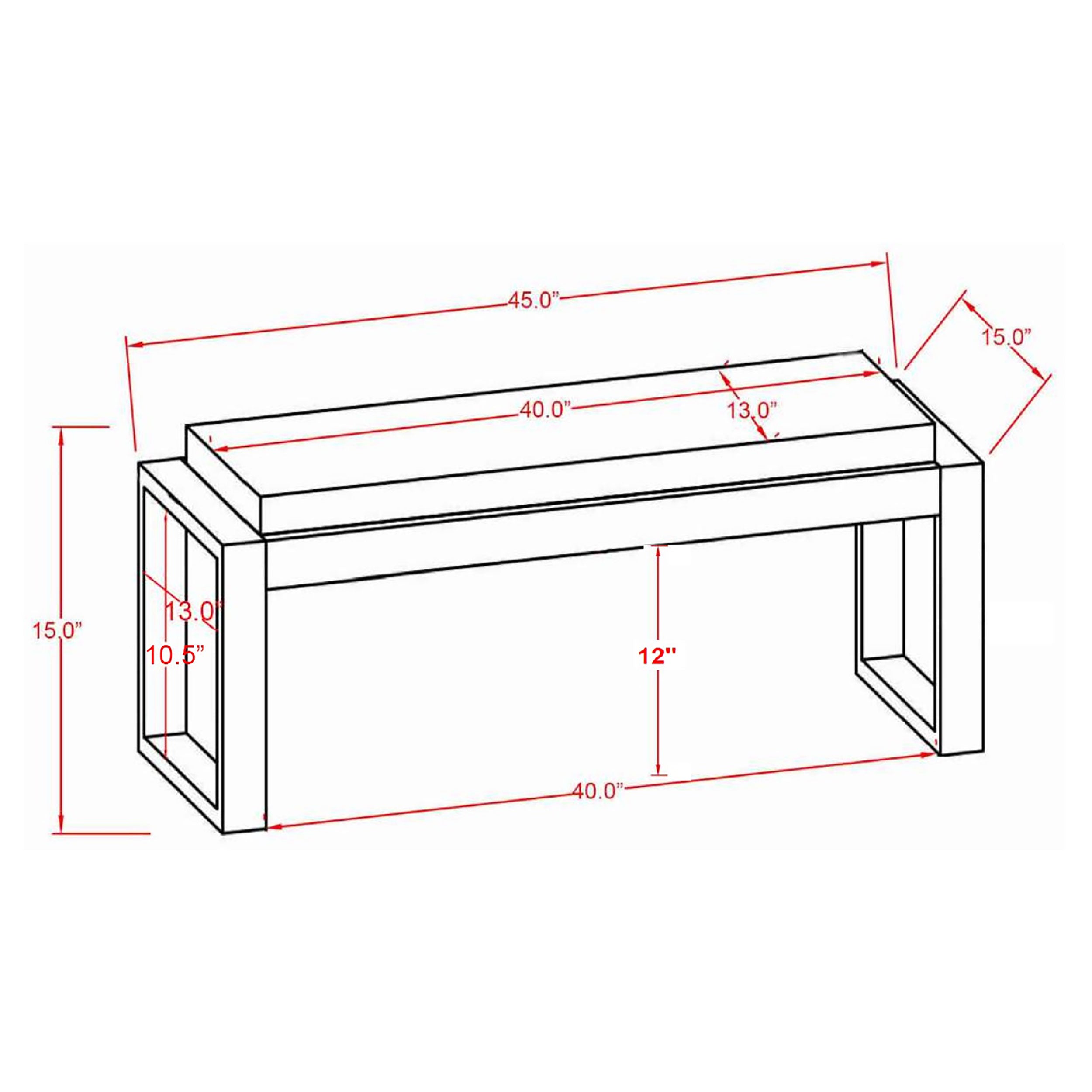 Aiden Accent Bench - Luxury Home Furniture (MI)