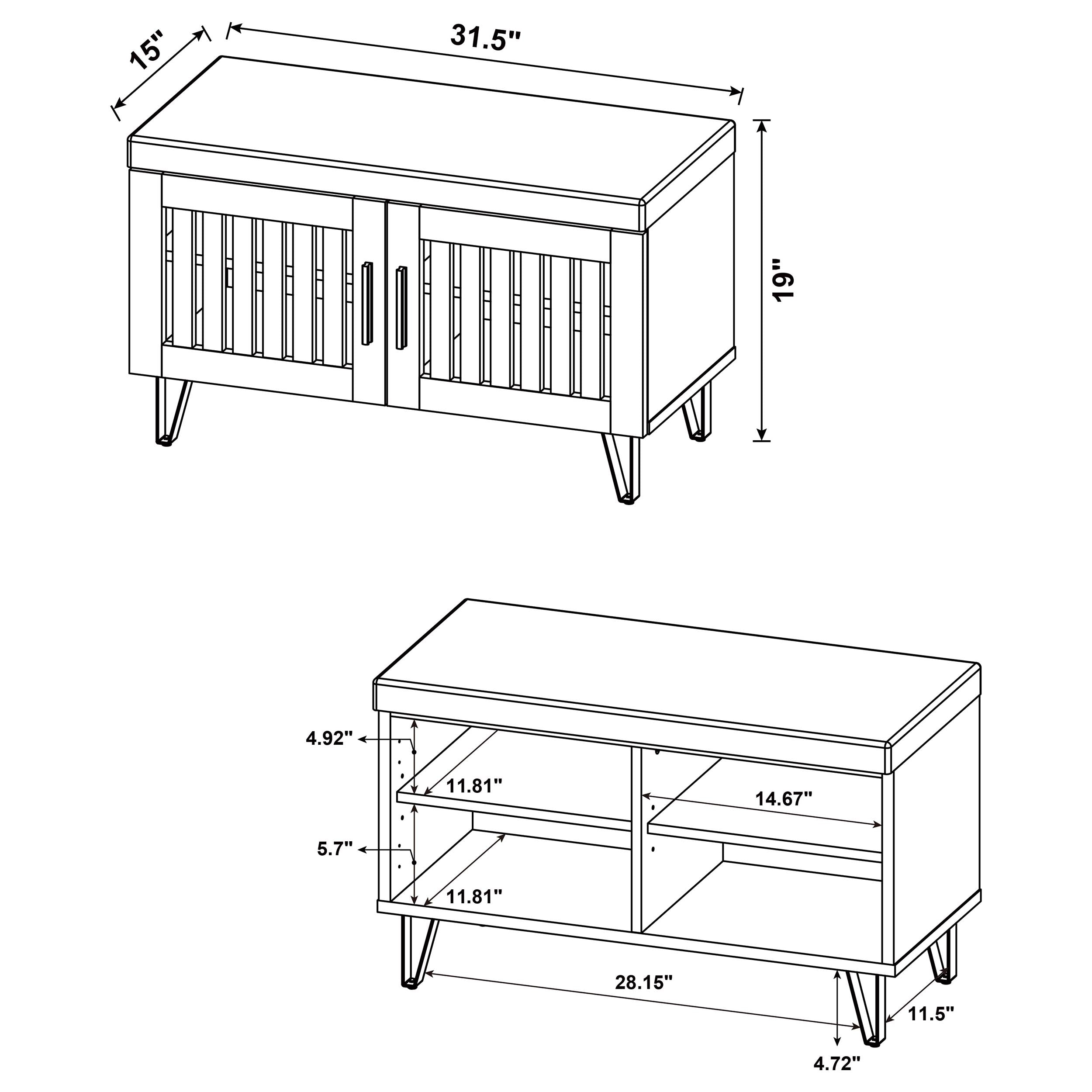 Brixton Storage Bench - Luxury Home Furniture (MI)