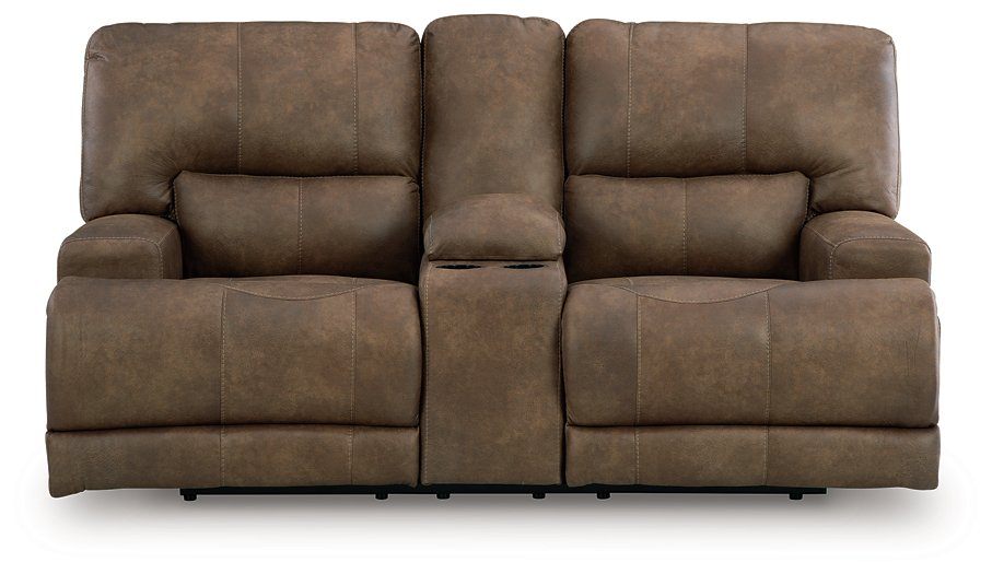 Beckley Place Power Reclining Loveseat with Console - Luxury Home Furniture (MI)