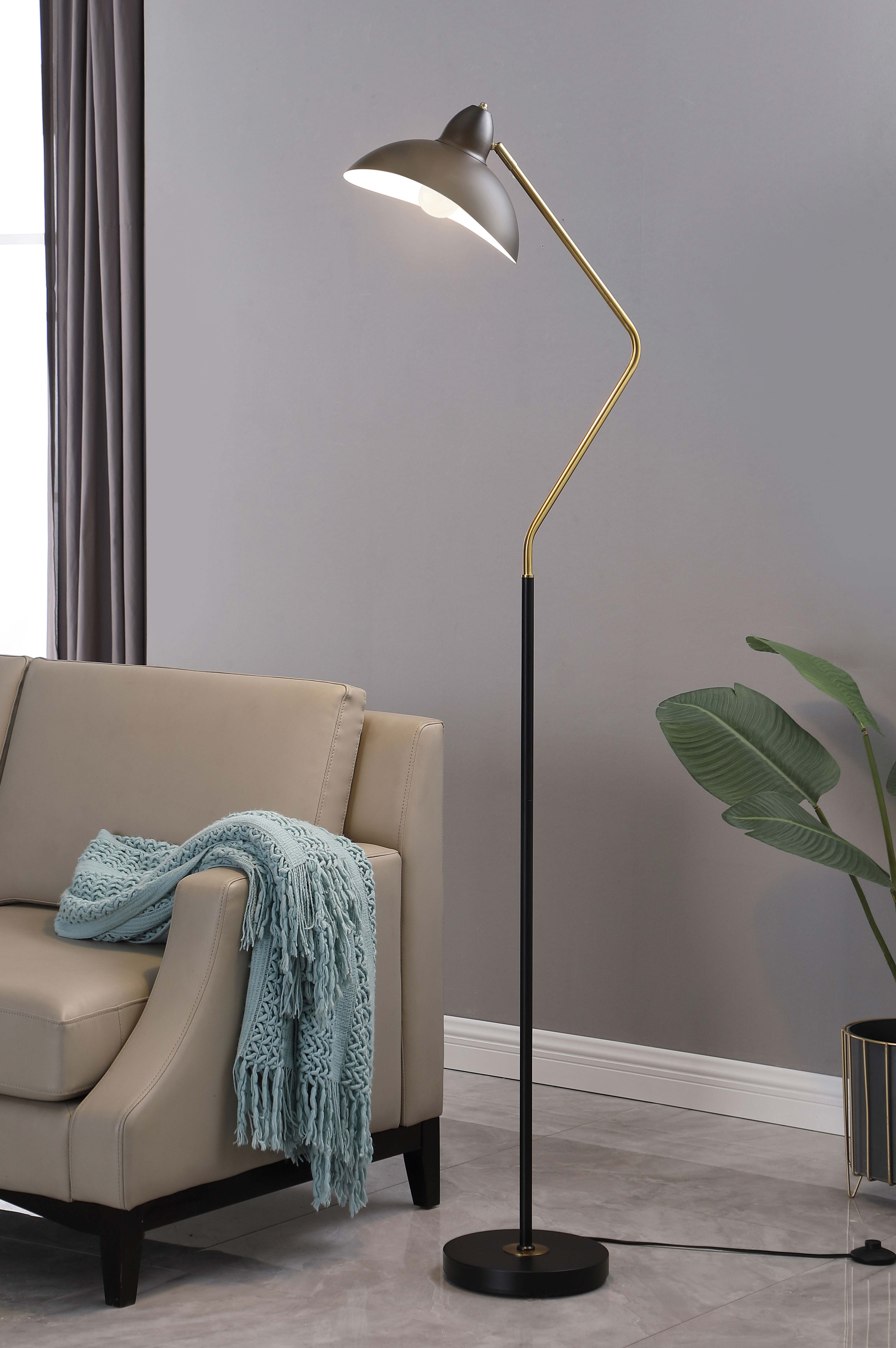 Lucien Floor Lamp Black - Luxury Home Furniture (MI)