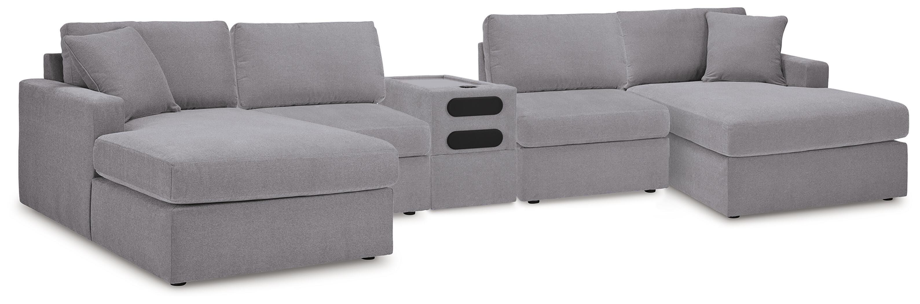 Modmax 5 Piece Sectional with Audio Console - Luxury Home Furniture (MI)