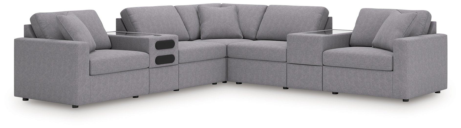 Modmax Balanced Sectional with Audio and Storage Consoles - Luxury Home Furniture (MI)