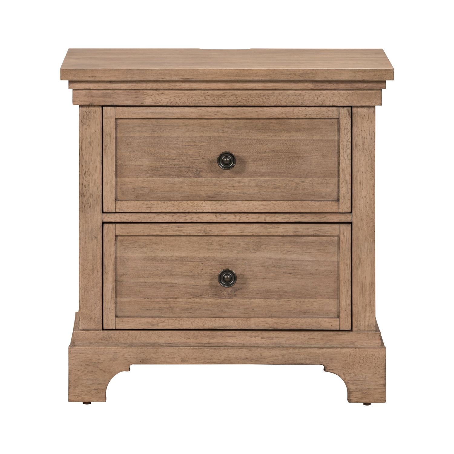 Haven Hills Nightstand w/ Charging Station - Luxury Home Furniture (MI)