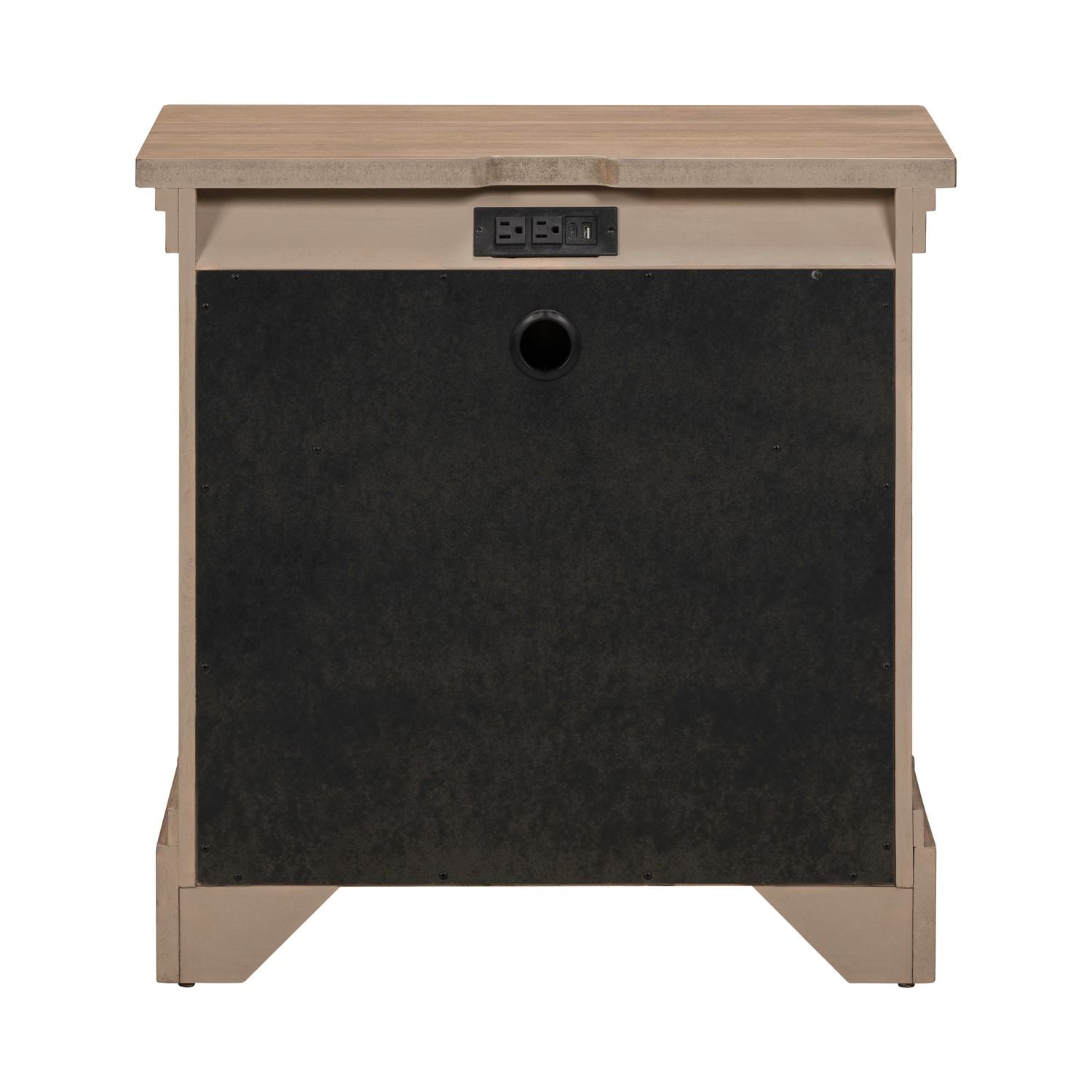 Haven Hills Nightstand w/ Charging Station - Luxury Home Furniture (MI)