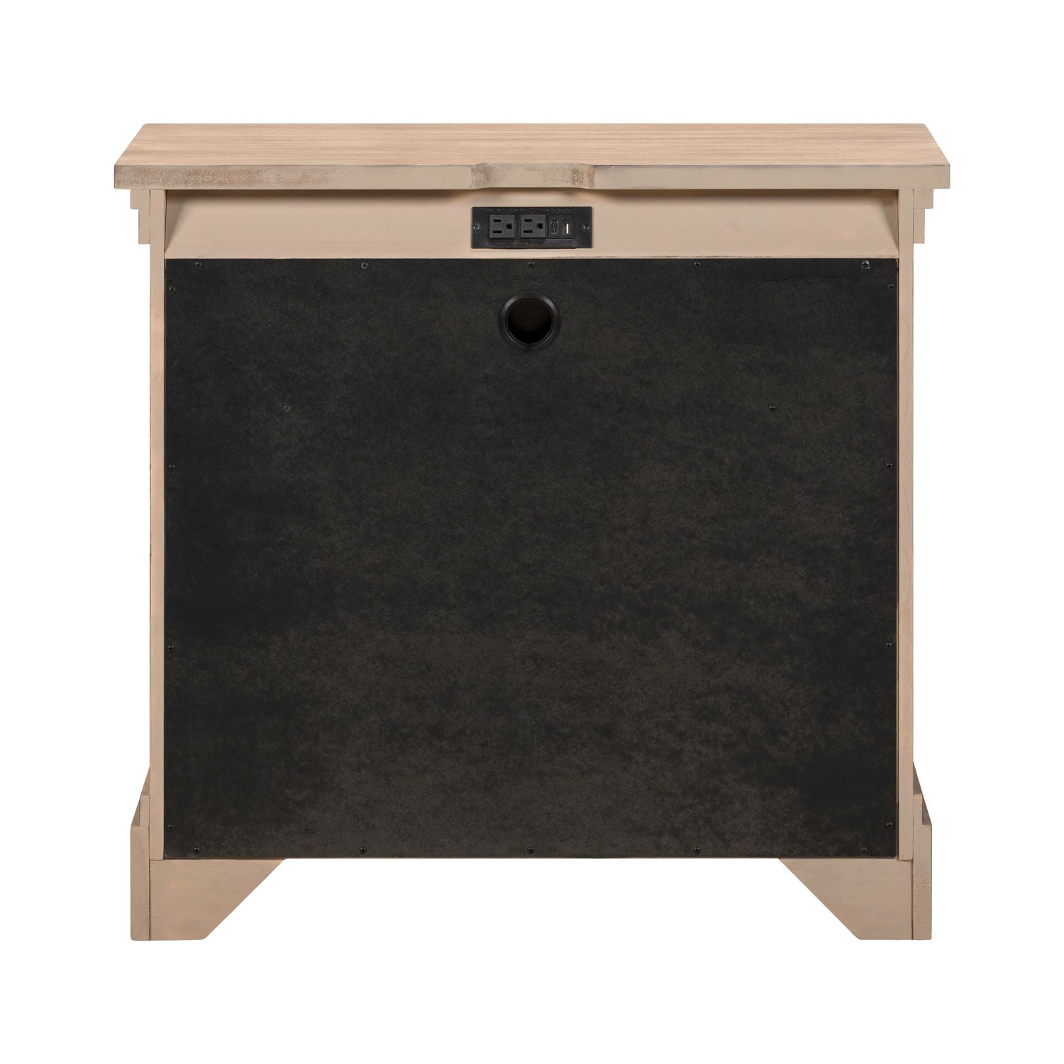 Haven Hills Bedside Chest w/ Charging Station - Luxury Home Furniture (MI)