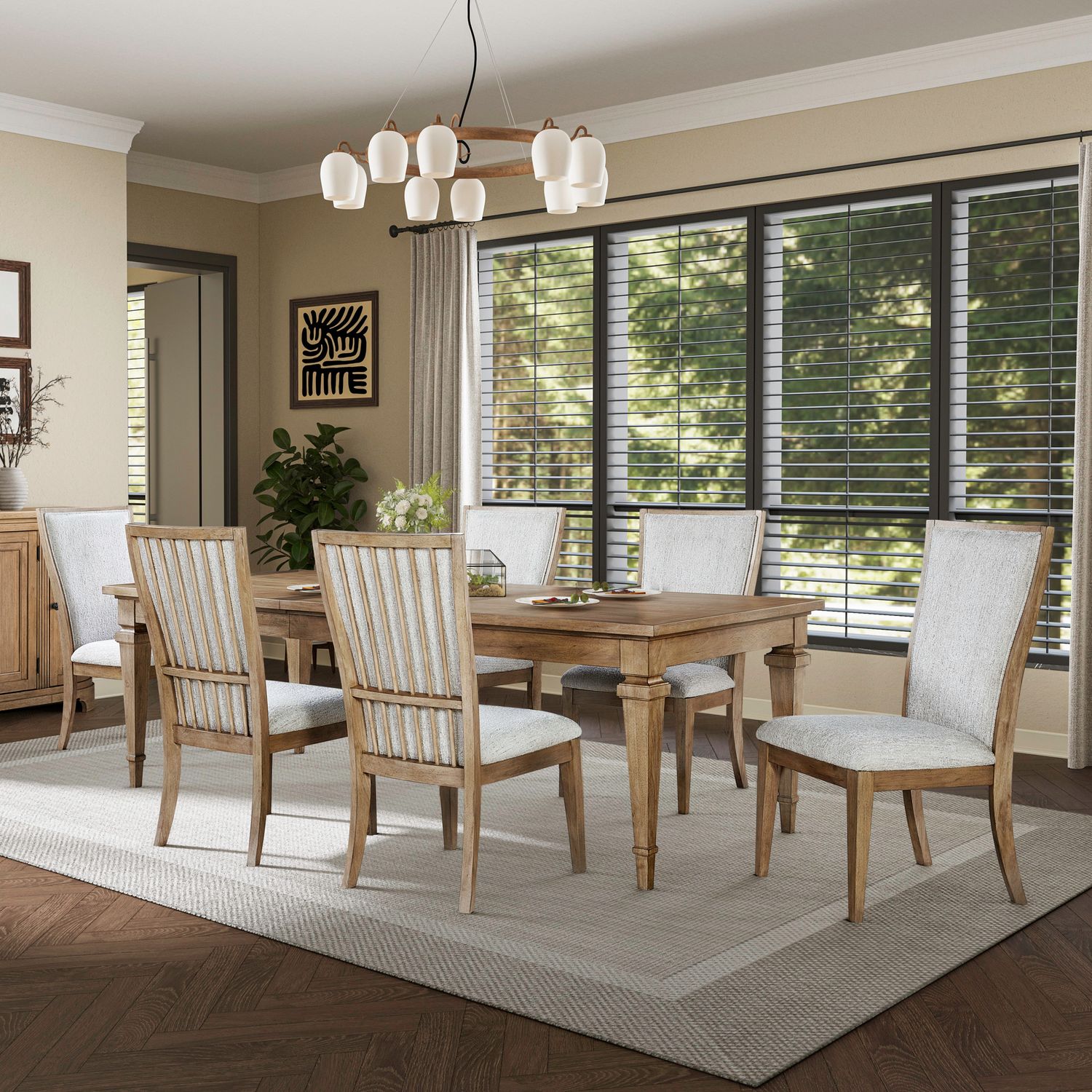 Haven Hills Opt 7 Piece Rectangular Table Set image