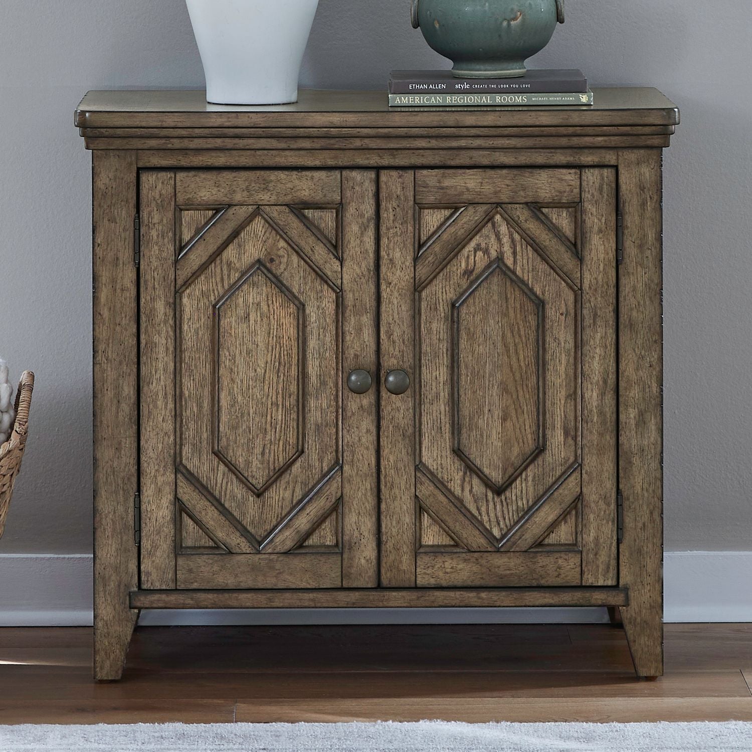 Carolina Park 2 Door Bedside Chest w/ Charging Station image