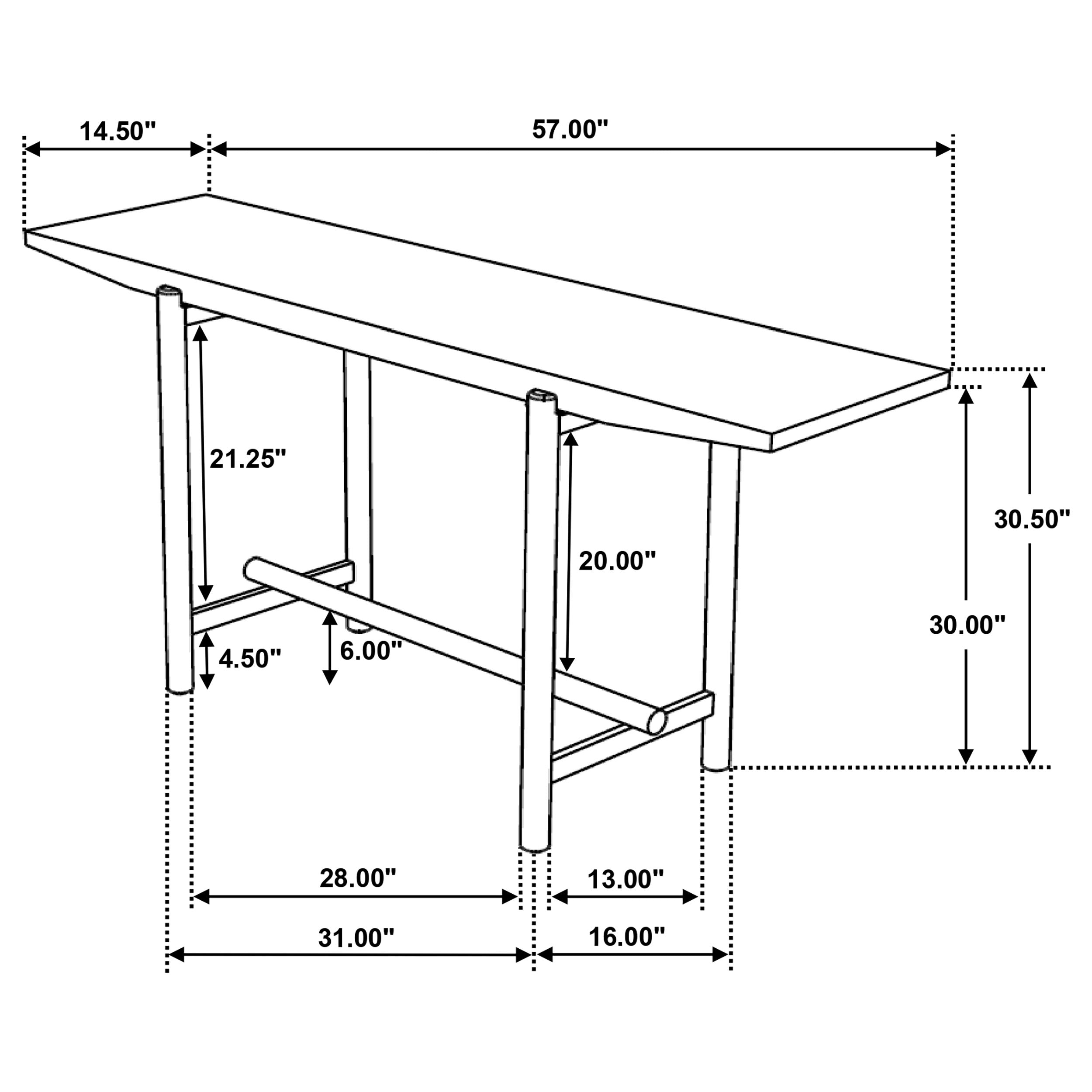 Darius Console Table - Luxury Home Furniture (MI)