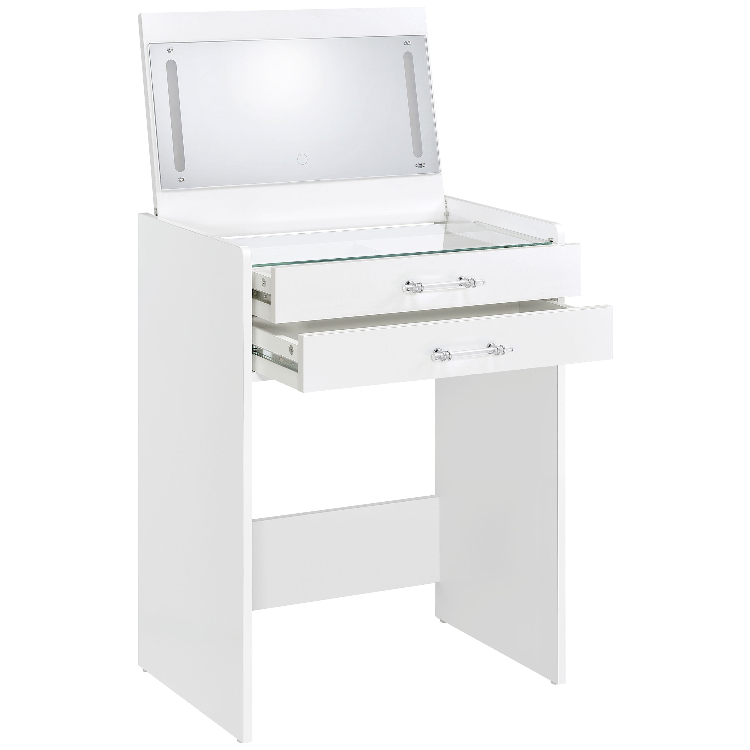 Danbury Makeup Vanity Table with LED Mirror and Stool - Luxury Home Furniture (MI)