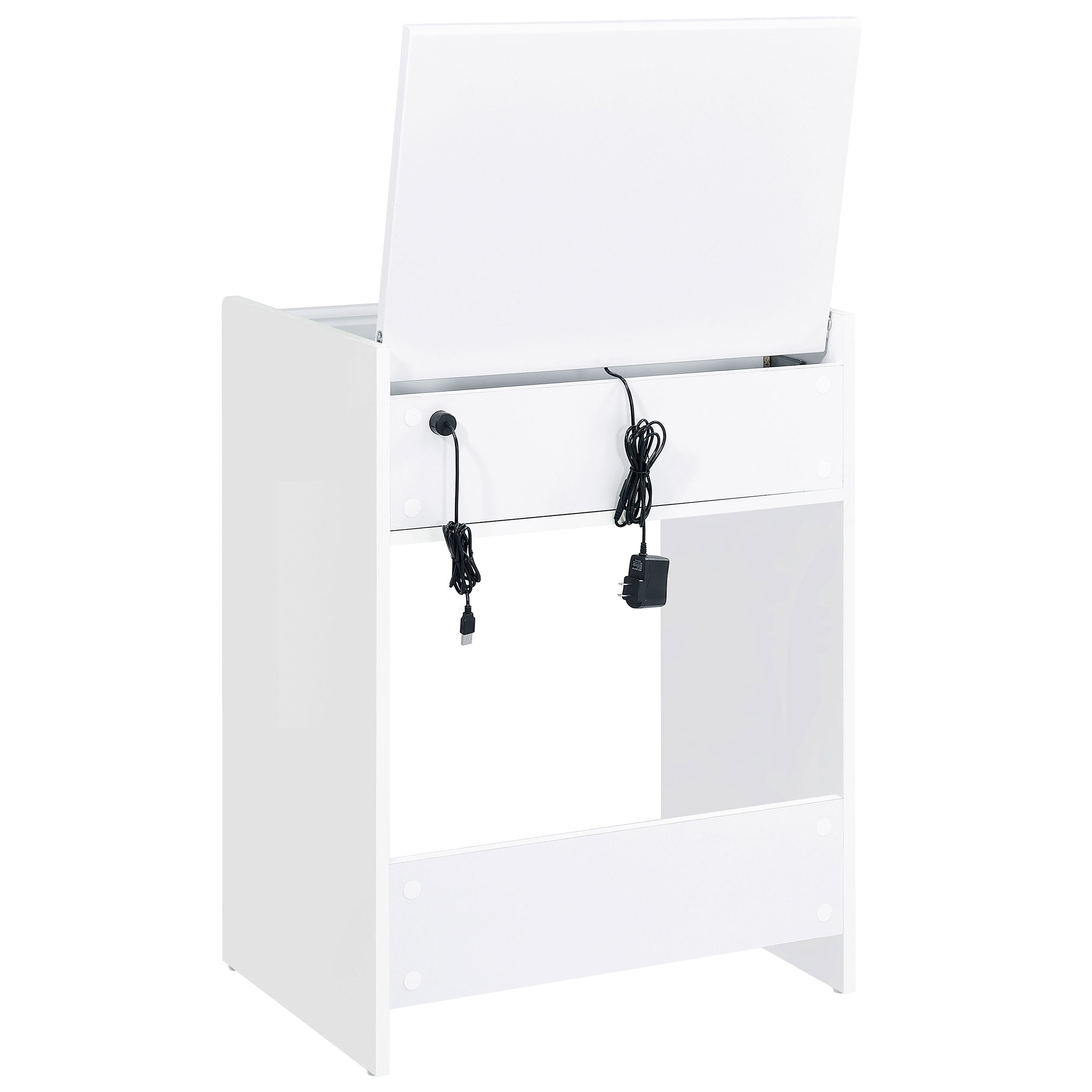 Danbury Makeup Vanity Table with LED Mirror and Stool - Luxury Home Furniture (MI)