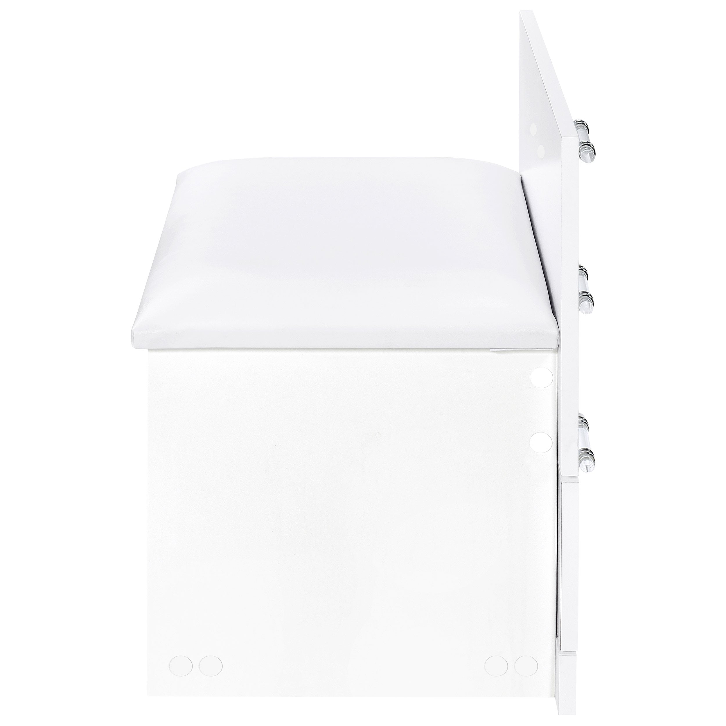 Danbury Makeup Vanity Table with LED Mirror and Stool - Luxury Home Furniture (MI)