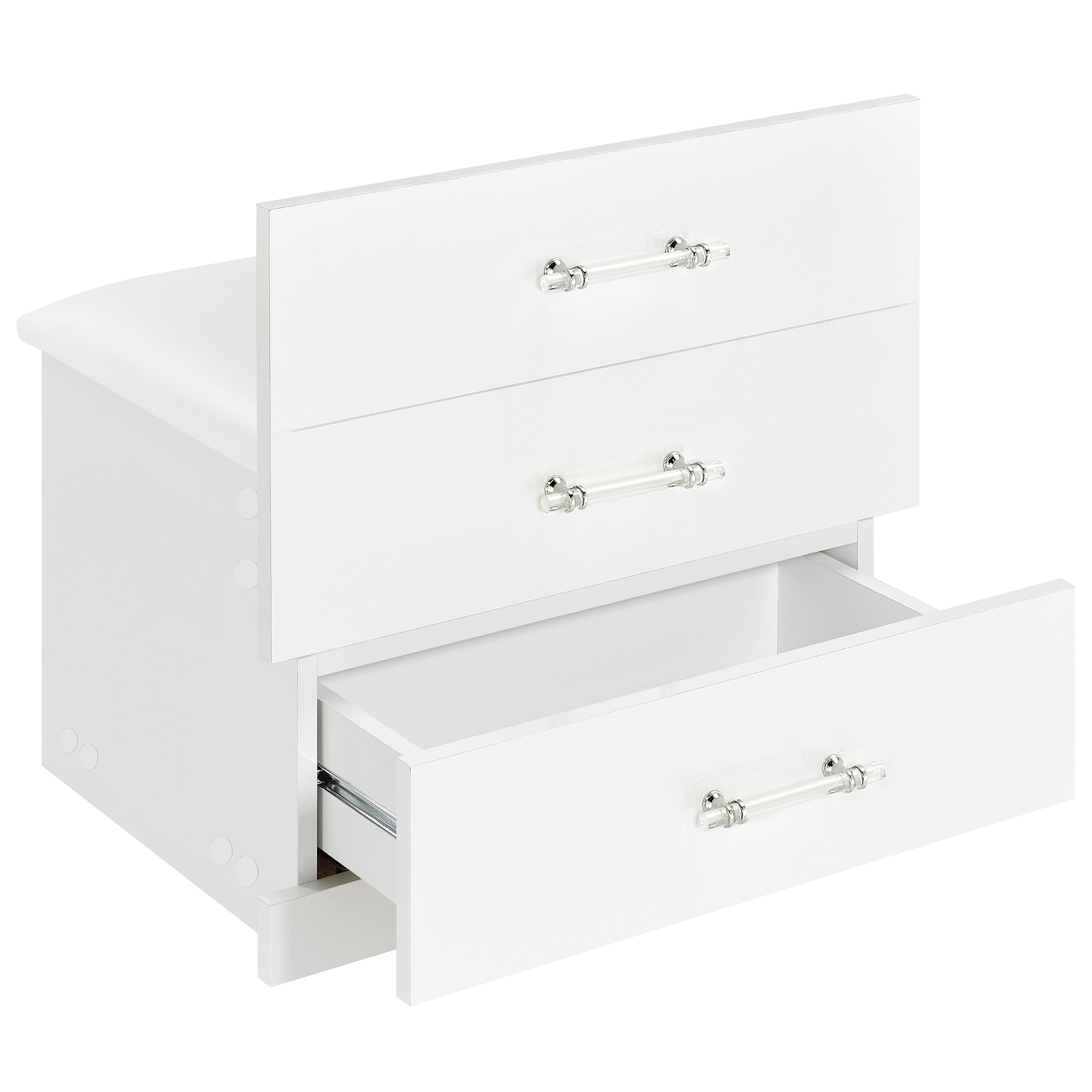 Danbury Makeup Vanity Table with LED Mirror and Stool - Luxury Home Furniture (MI)