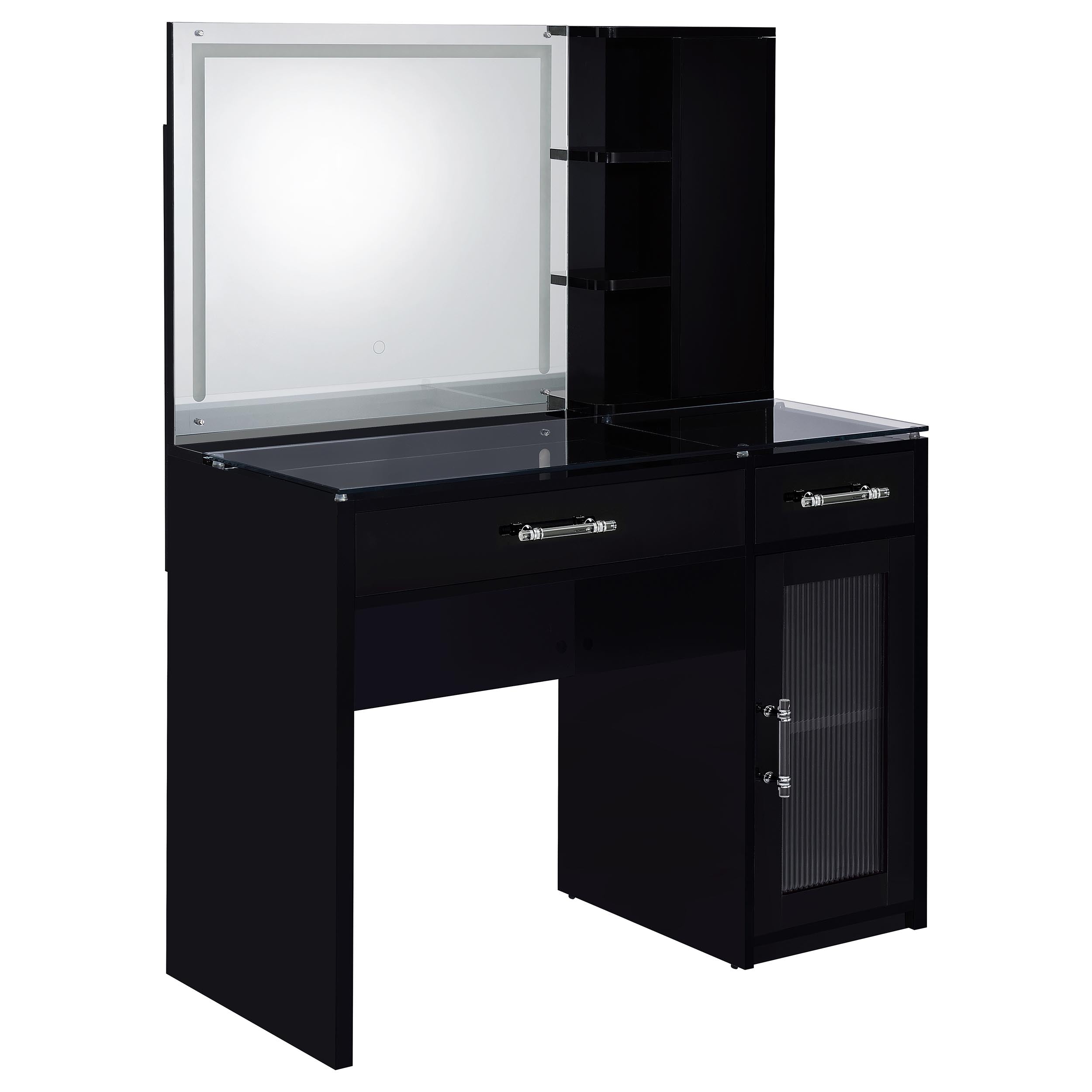 Flora Makeup Vanity Table with LED Mirror and Stool - Luxury Home Furniture (MI)