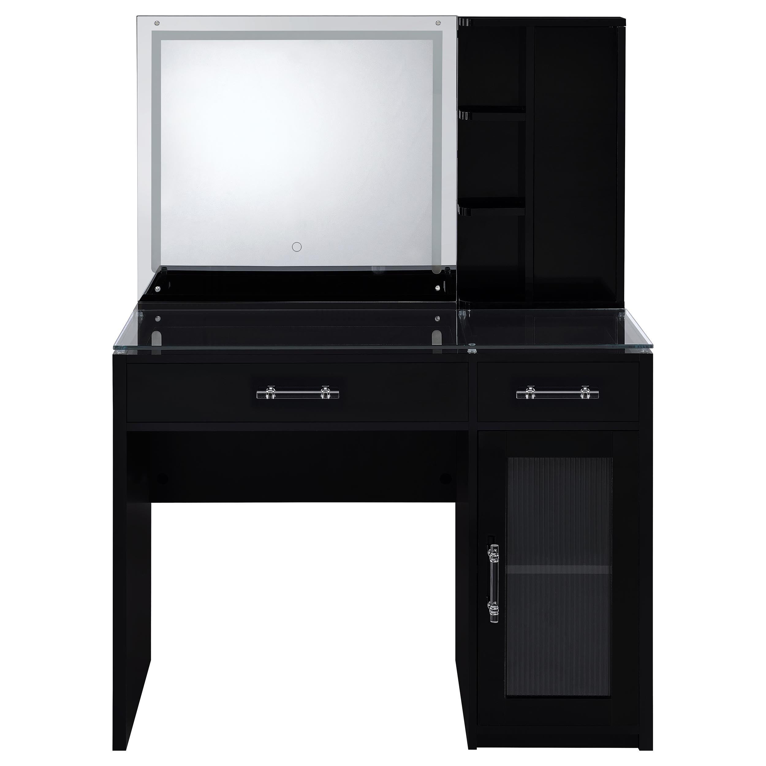 Flora Makeup Vanity Table with LED Mirror and Stool - Luxury Home Furniture (MI)