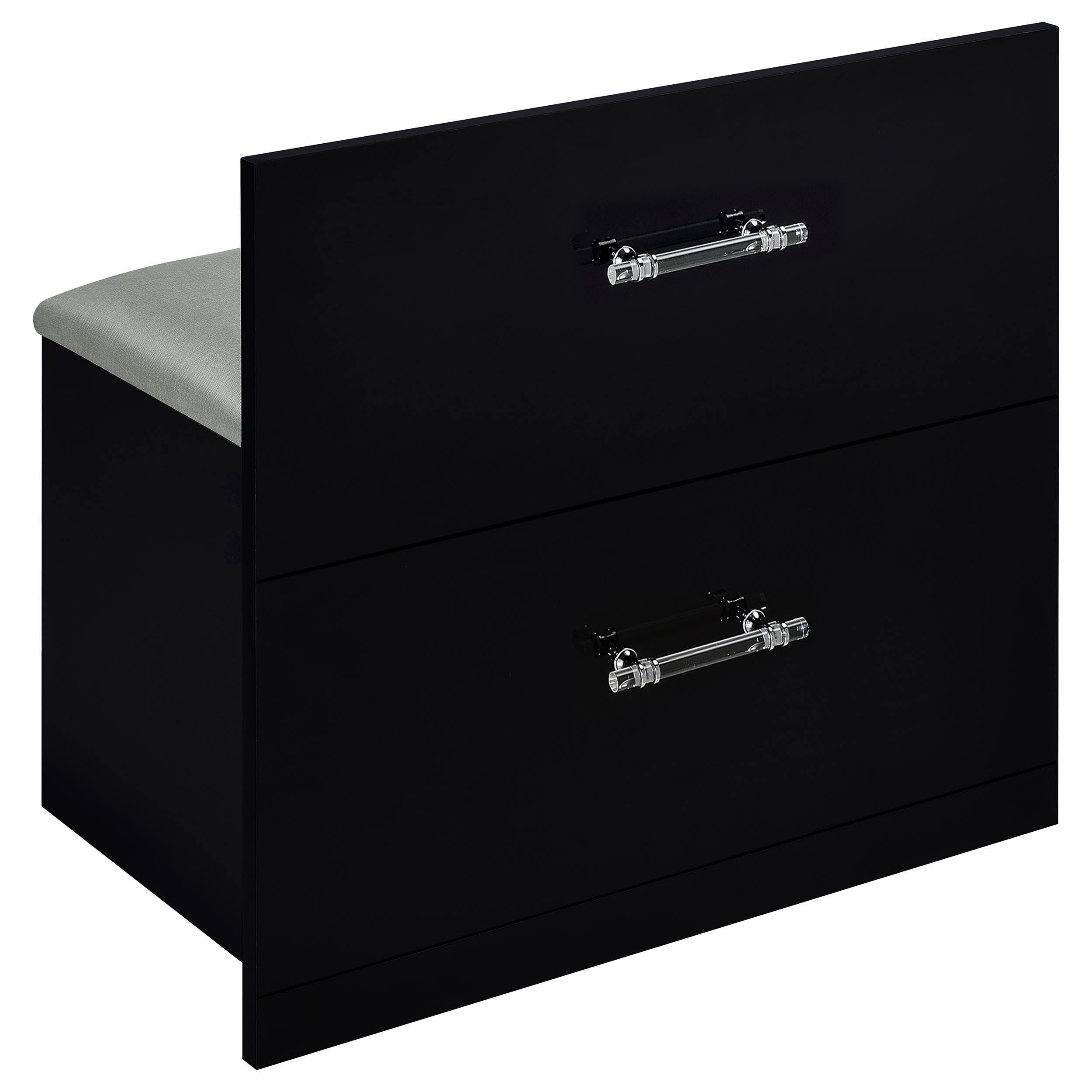 Flora Makeup Vanity Table with LED Mirror and Stool - Luxury Home Furniture (MI)
