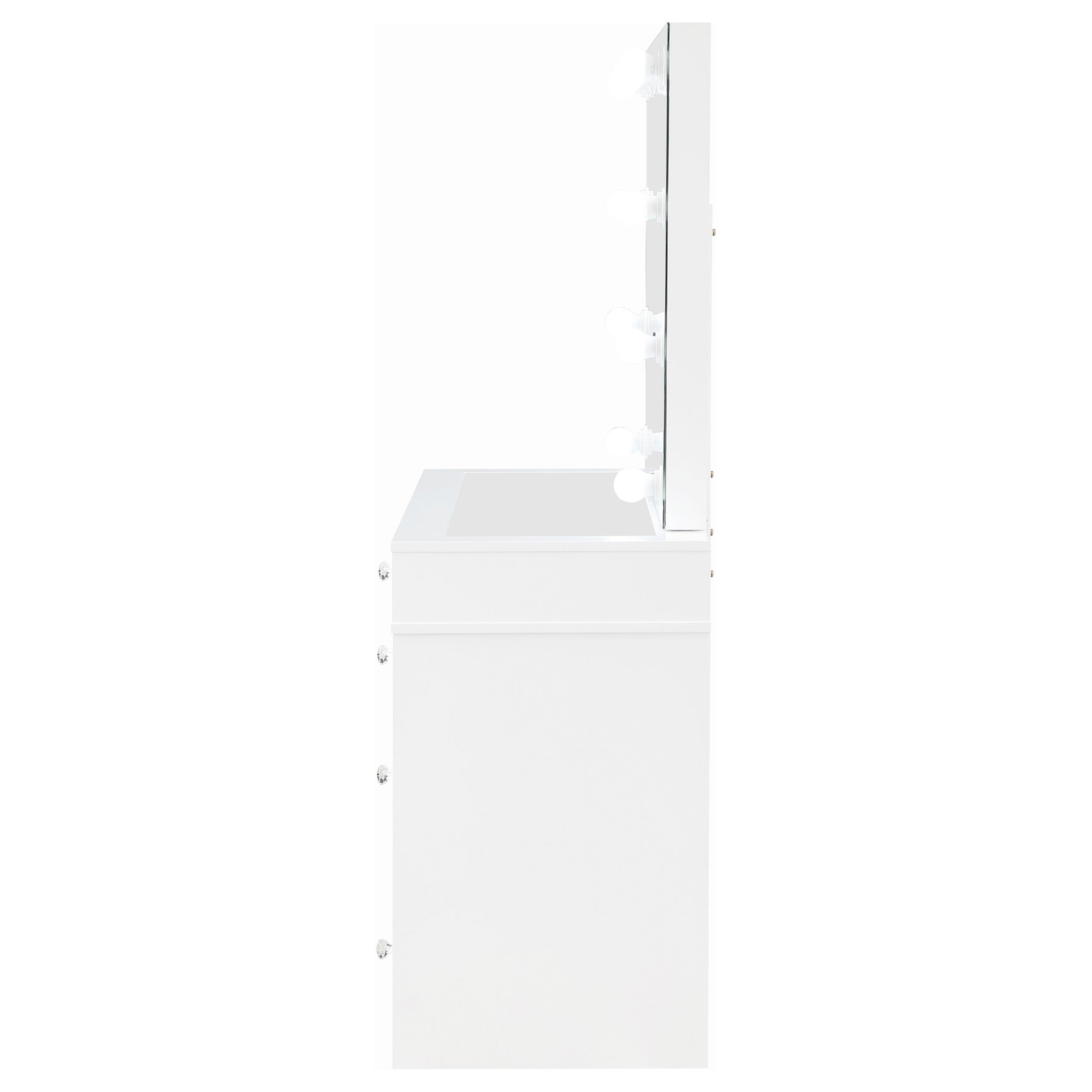 Regina Makeup Vanity Table with LED Mirror and Stool - Luxury Home Furniture (MI)