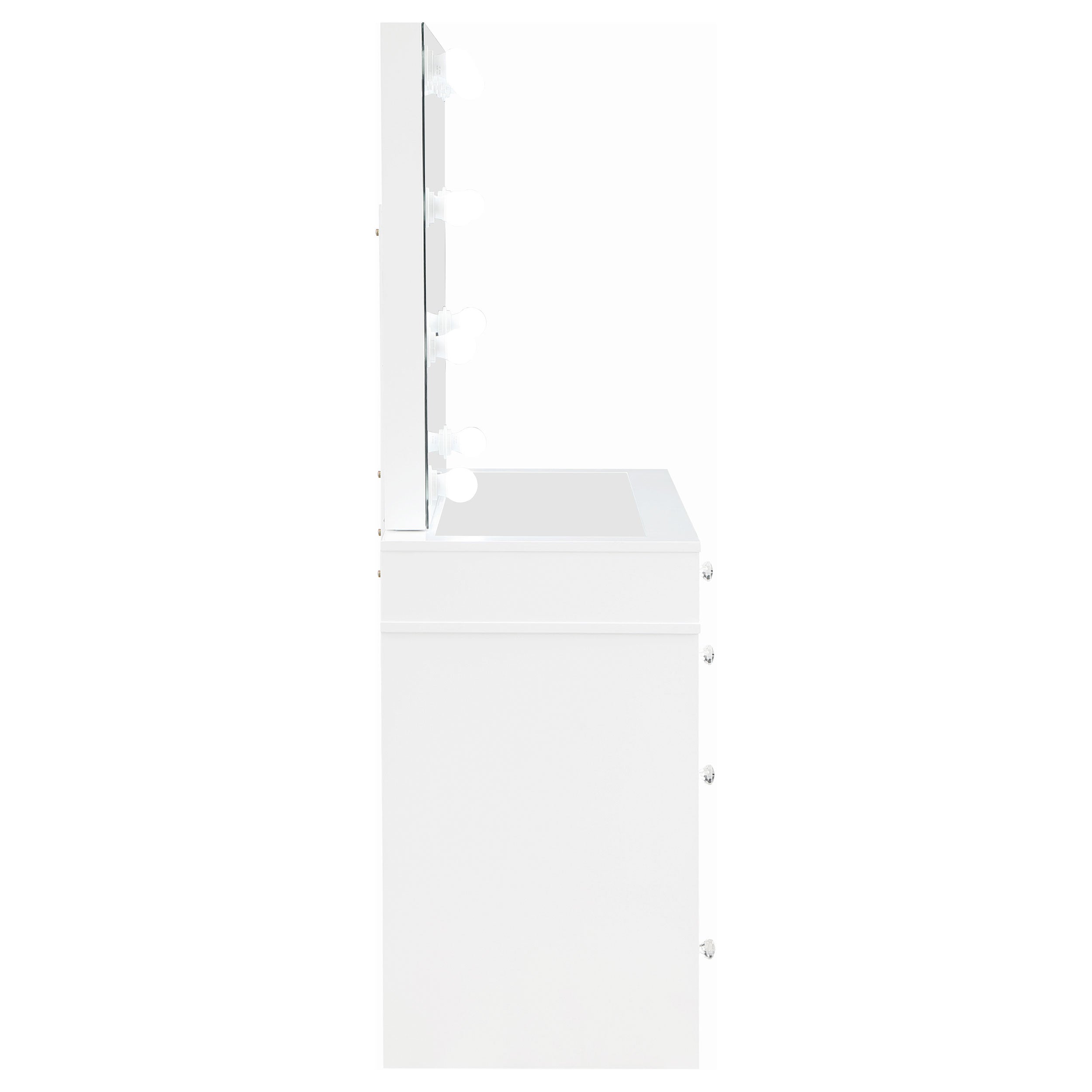 Regina Makeup Vanity Table with LED Mirror and Stool - Luxury Home Furniture (MI)