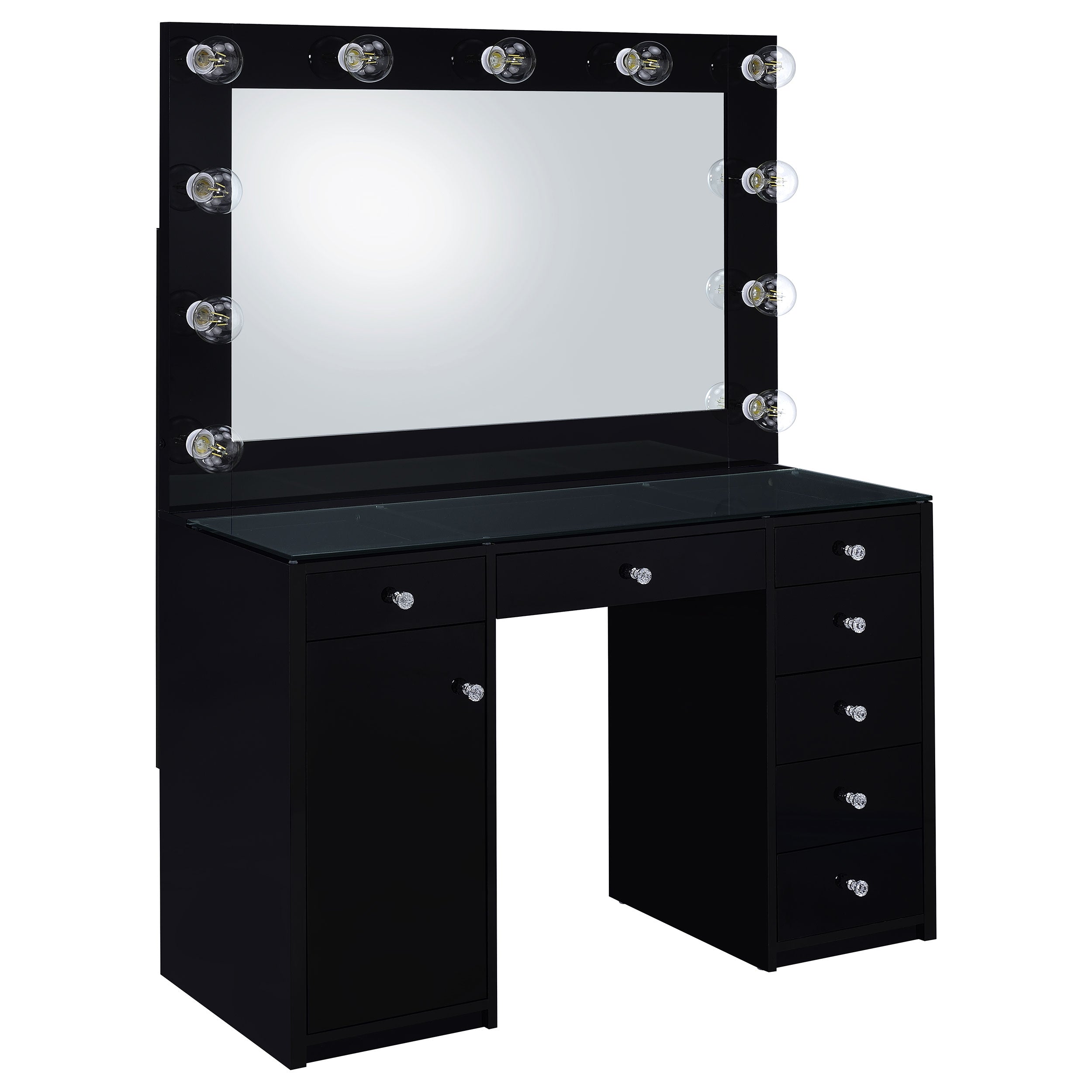 Acena Makeup Vanity Table with LED Mirror - Luxury Home Furniture (MI)