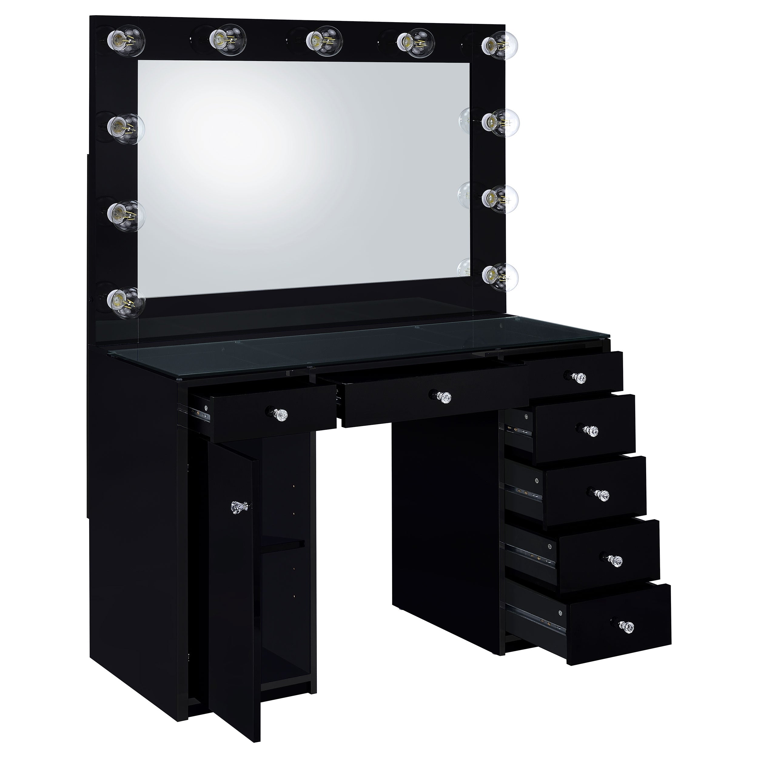 Acena Makeup Vanity Table with LED Mirror - Luxury Home Furniture (MI)