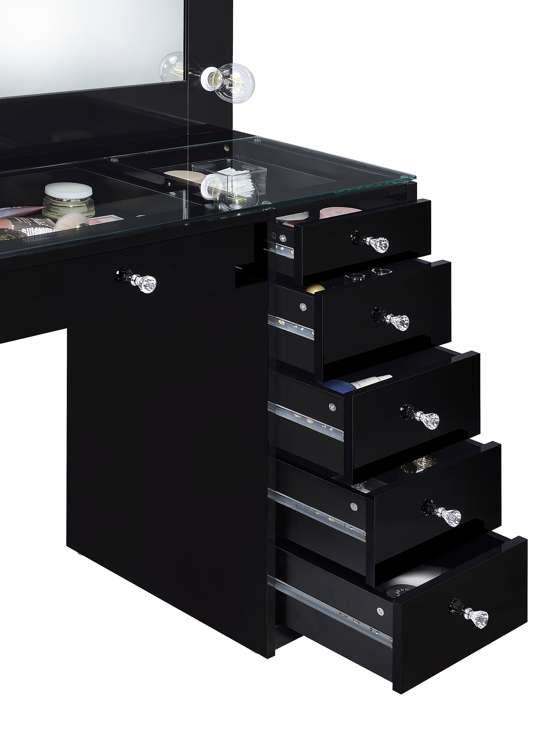 Acena Makeup Vanity Table with LED Mirror - Luxury Home Furniture (MI)