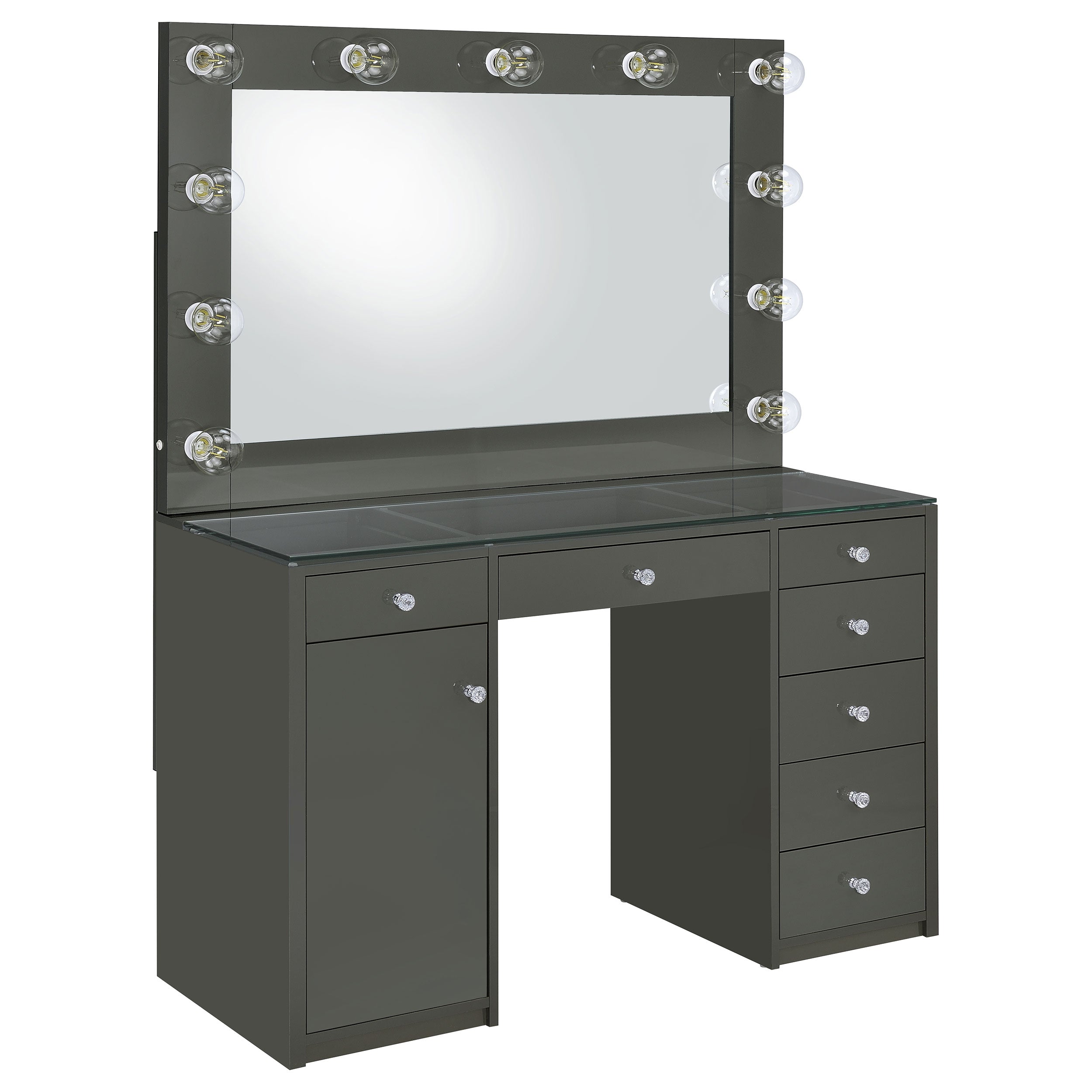 Acena Makeup Vanity Table with LED Mirror - Luxury Home Furniture (MI)