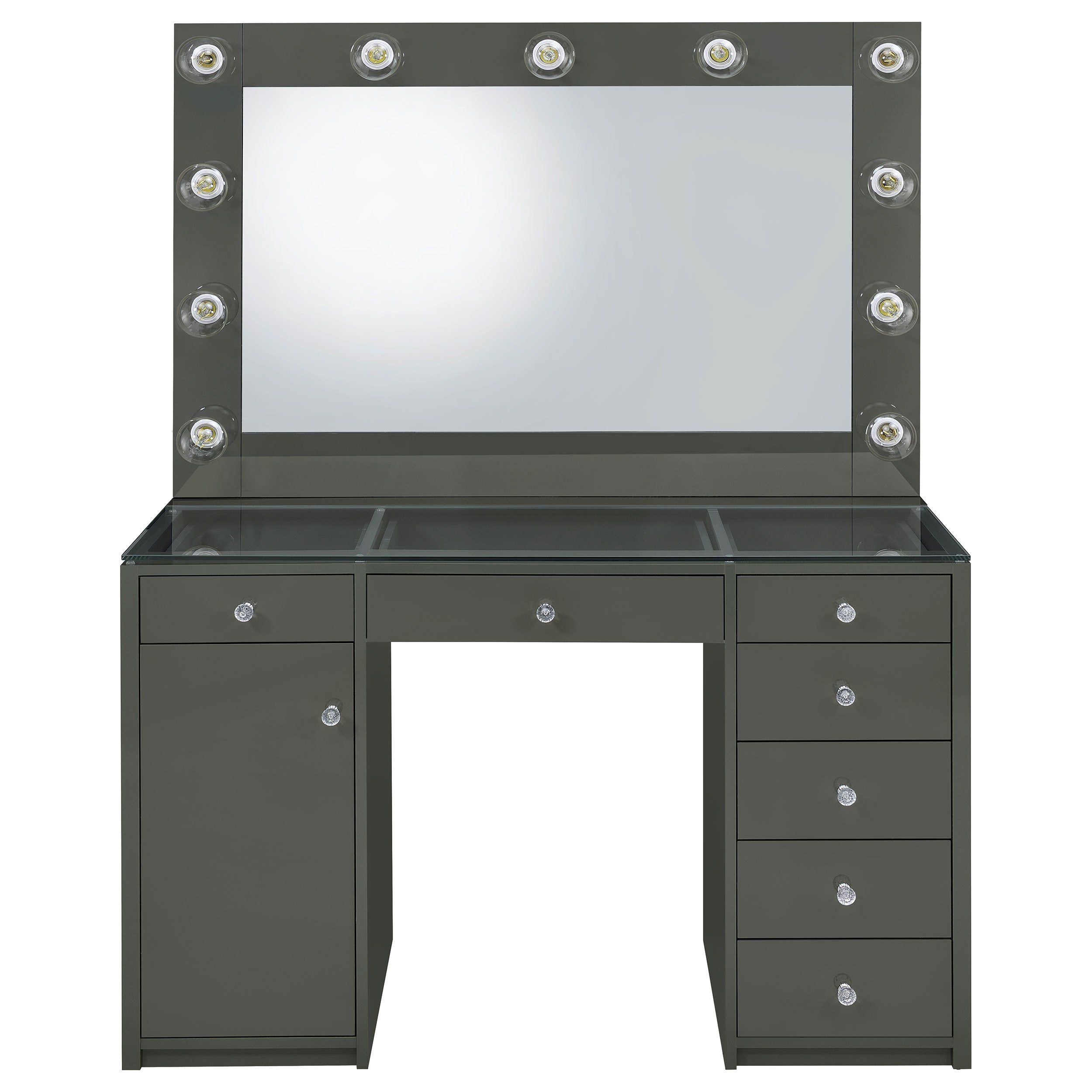 Acena Makeup Vanity Table with LED Mirror - Luxury Home Furniture (MI)