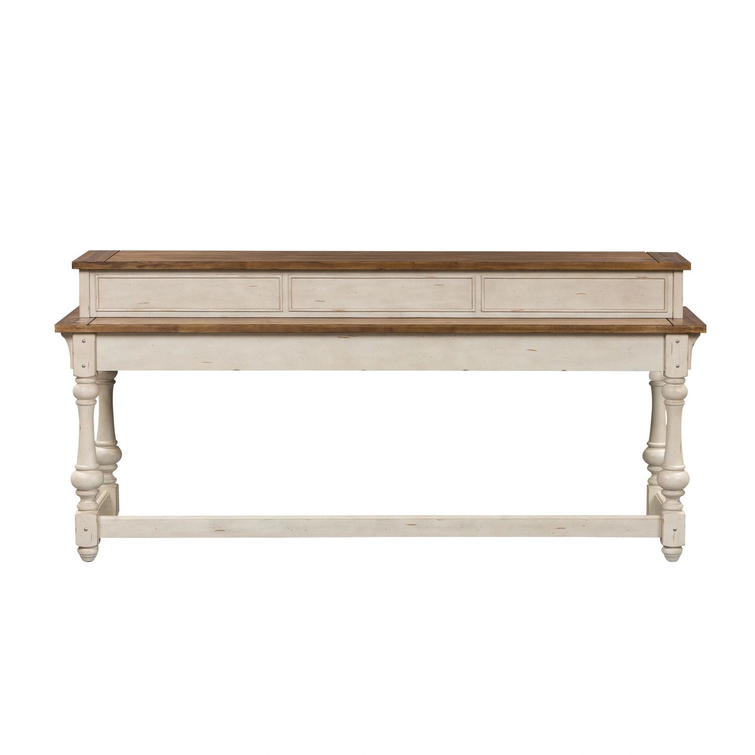 Morgan Creek Console Bar Table in Antique White image