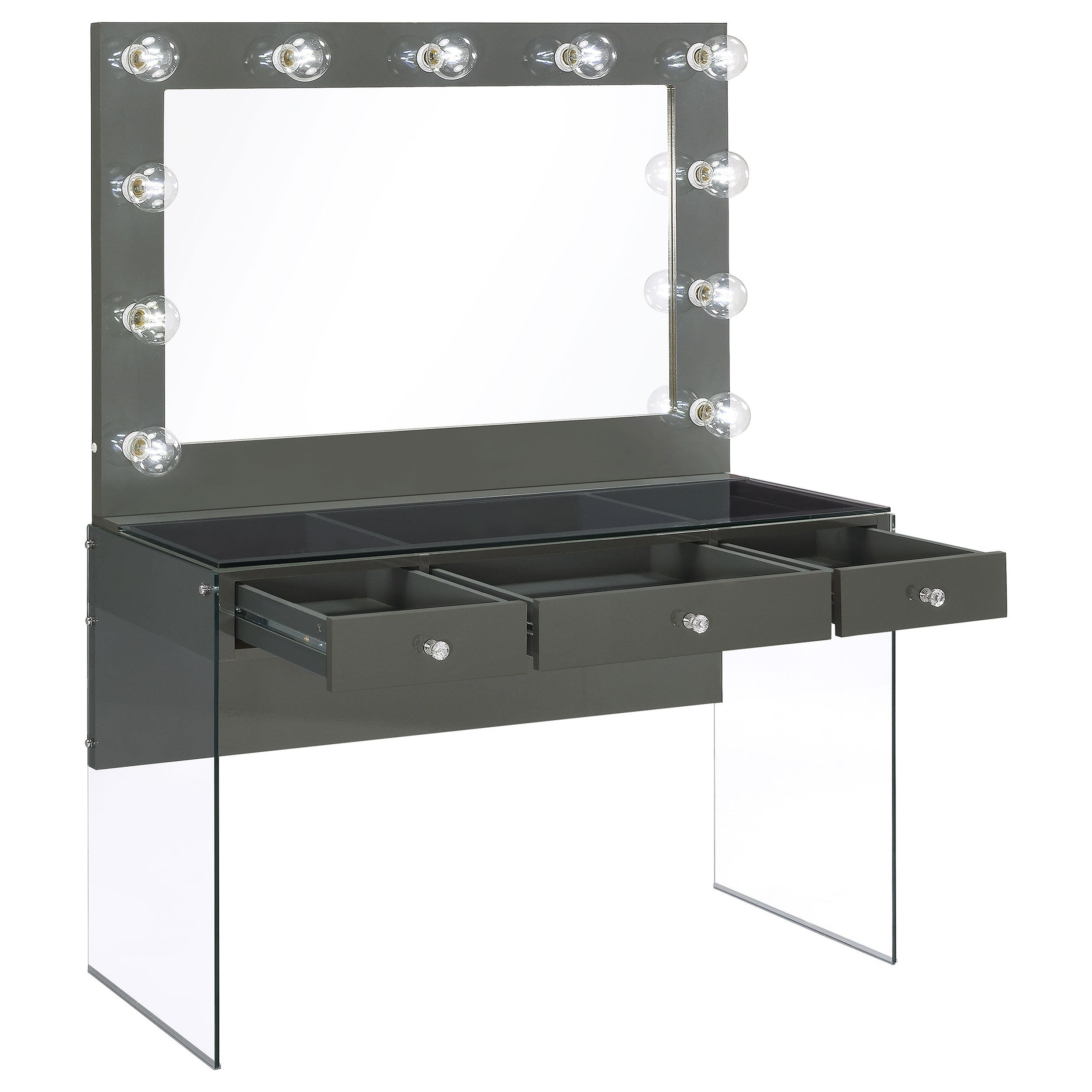 Afshan Makeup Vanity Table with LED Mirror - Luxury Home Furniture (MI)