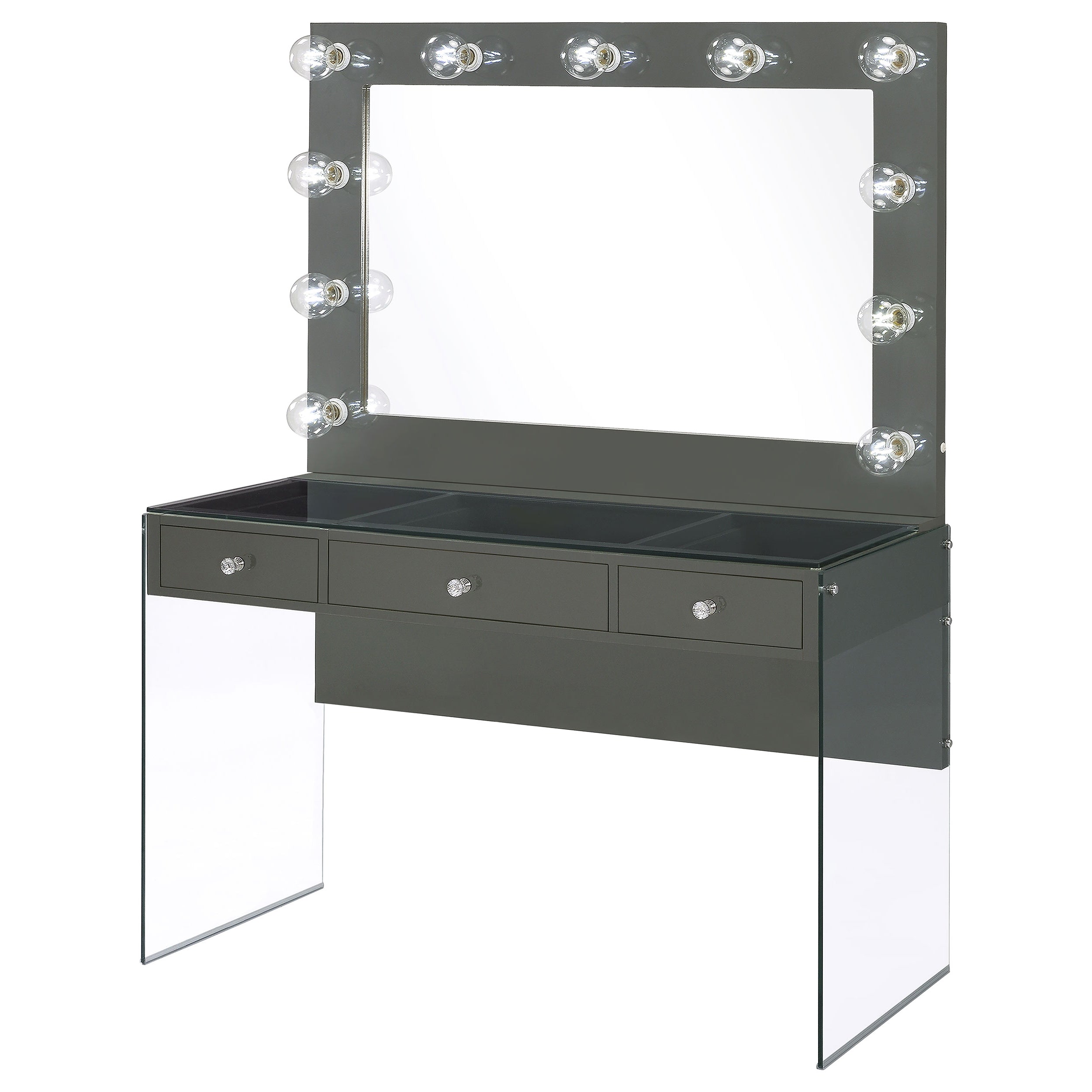Afshan Makeup Vanity Table with LED Mirror - Luxury Home Furniture (MI)