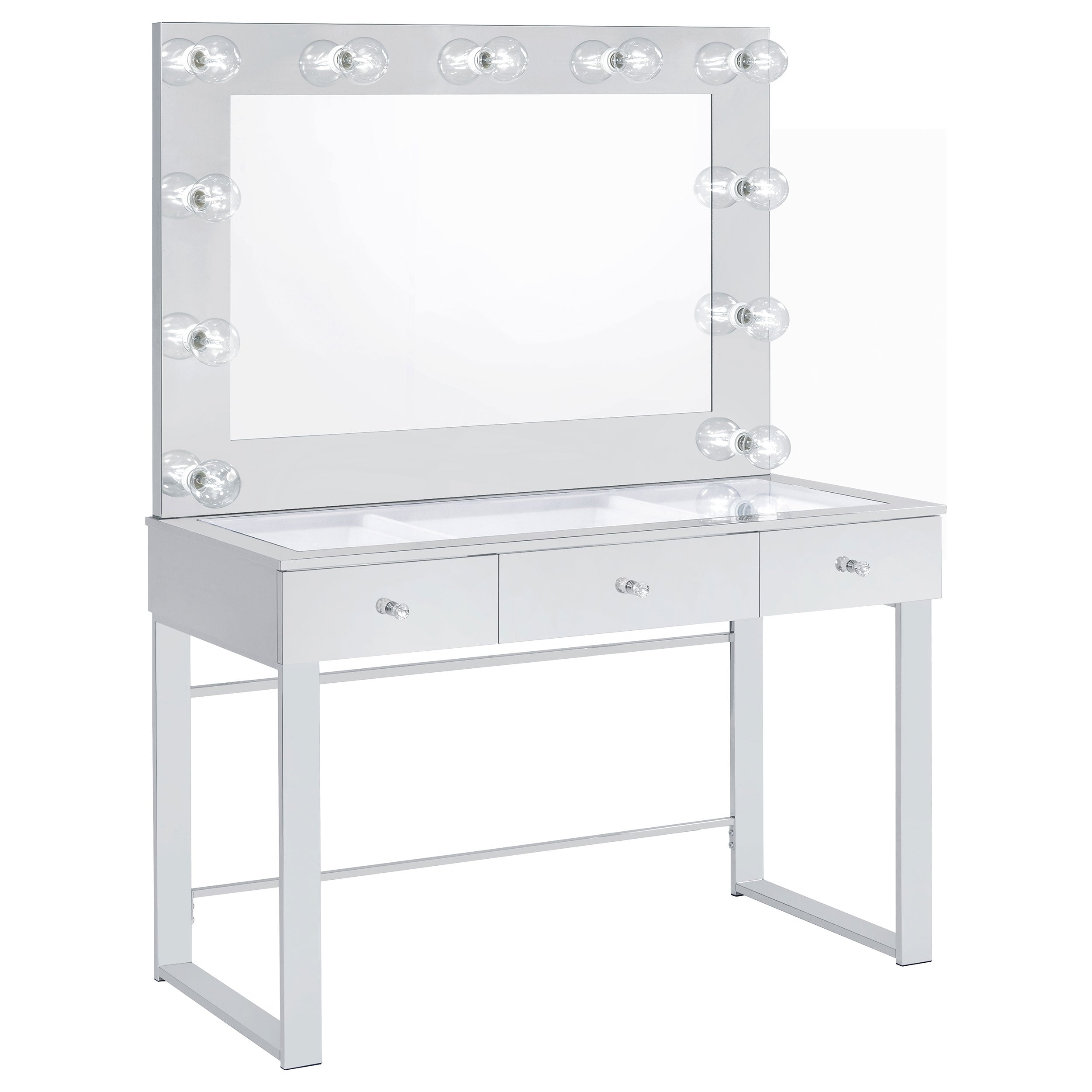 Umbridge Makeup Vanity Table with LED Mirror - Luxury Home Furniture (MI)